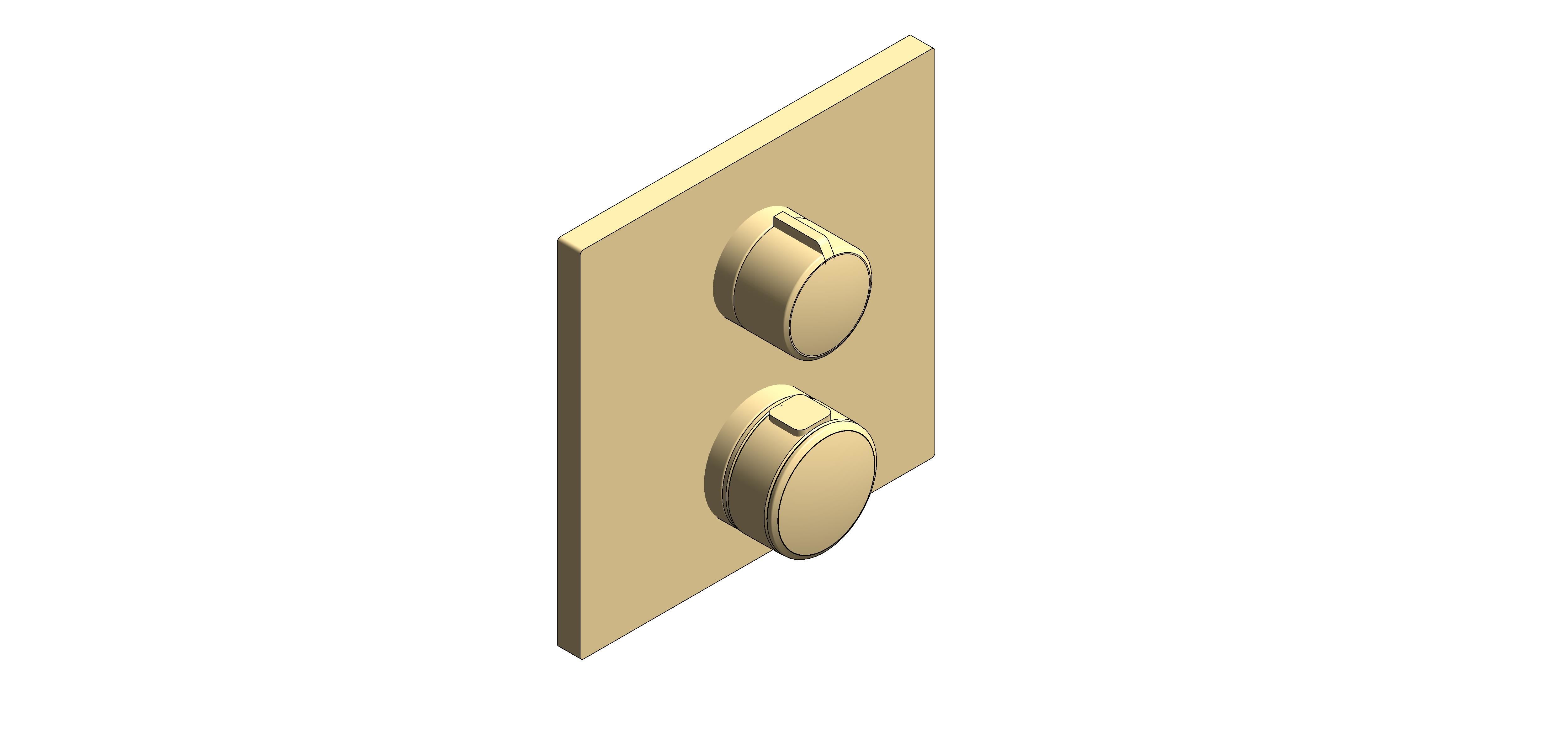 Product: ALLURE Thermostat For Concealed Installation With 2-Way Diverter Hand Shower/Bath Filler (19446GL2)