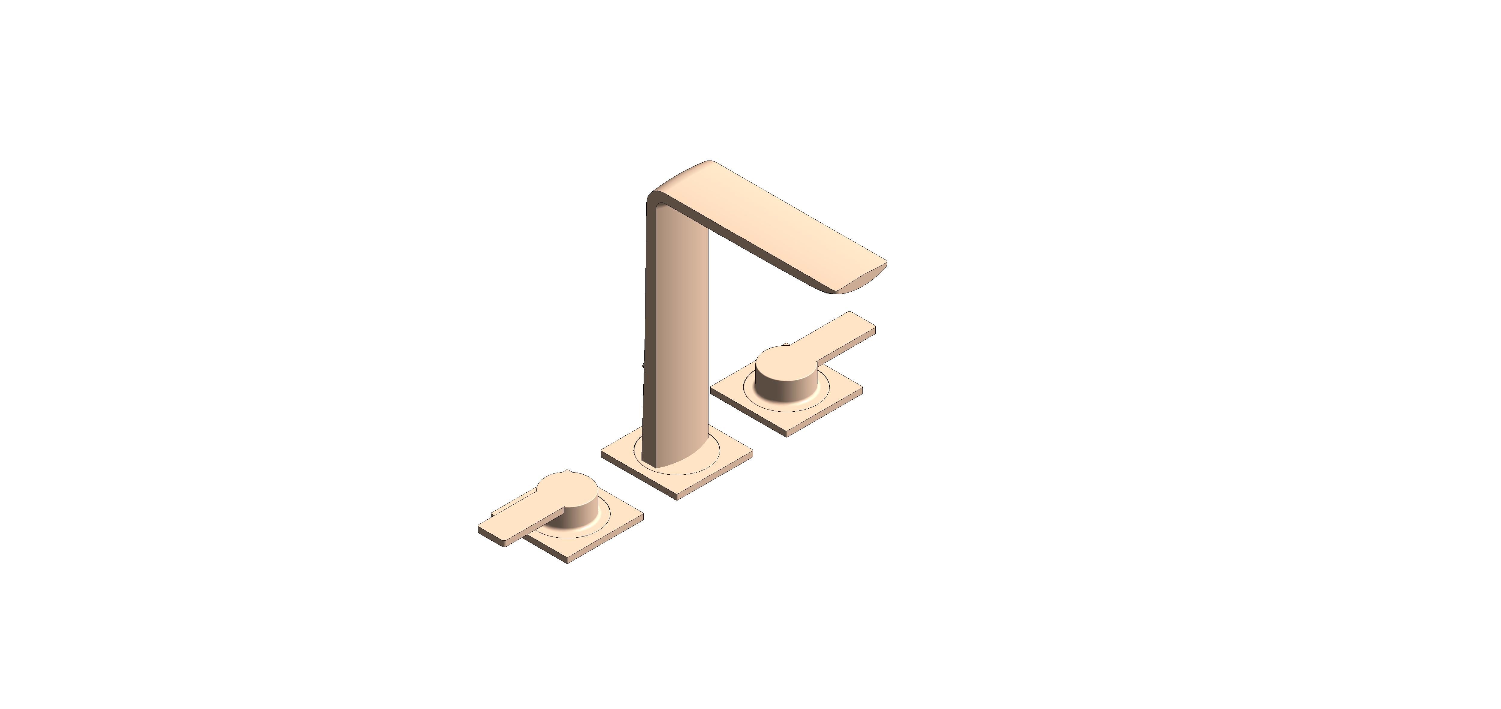 Product: ALLURE Three-Hole Basin Mixer 1/2″ M-Size (20188DA1)