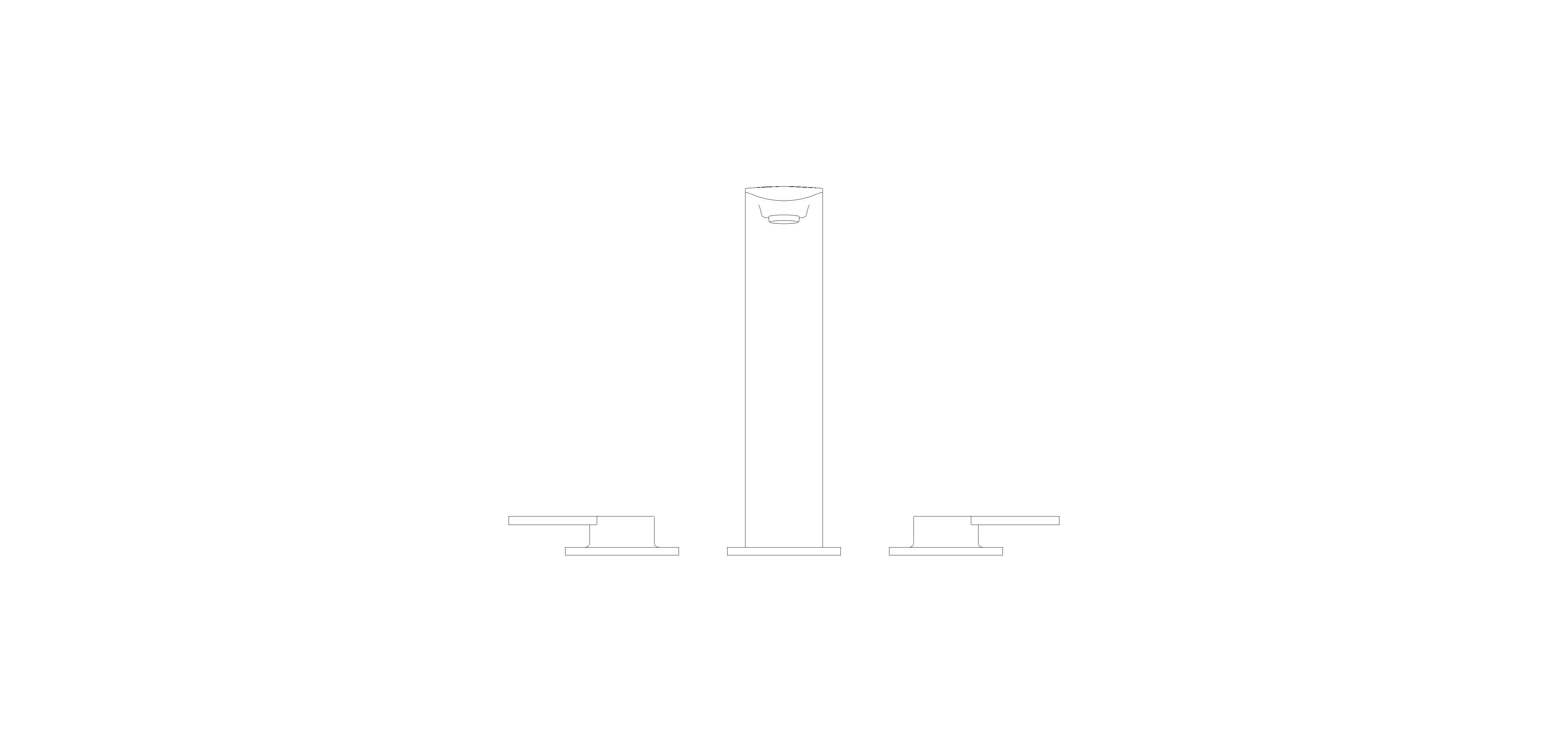 Product: ALLURE Three-Hole Basin Mixer 1/2″ M-Size (20188DC1)