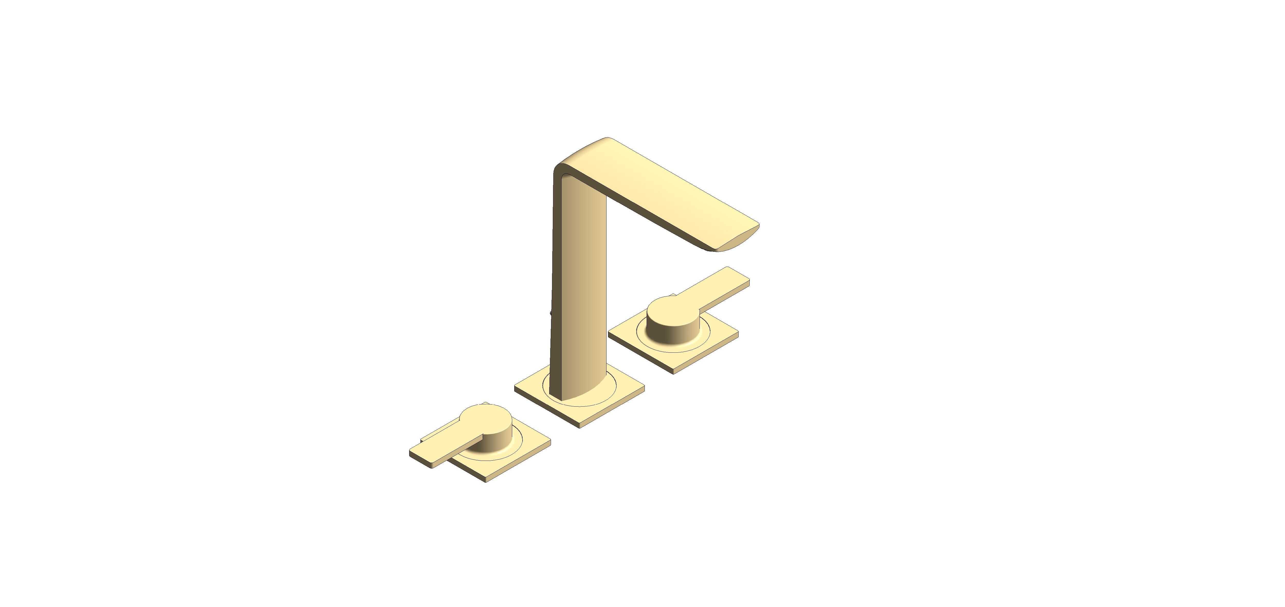 Product: ALLURE Three-Hole Basin Mixer 1/2″ M-Size (20188GL1)