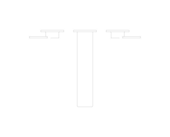 Product: ALLURE Three-Hole Basin Mixer 1/2″ M-Size (20193GL2)
