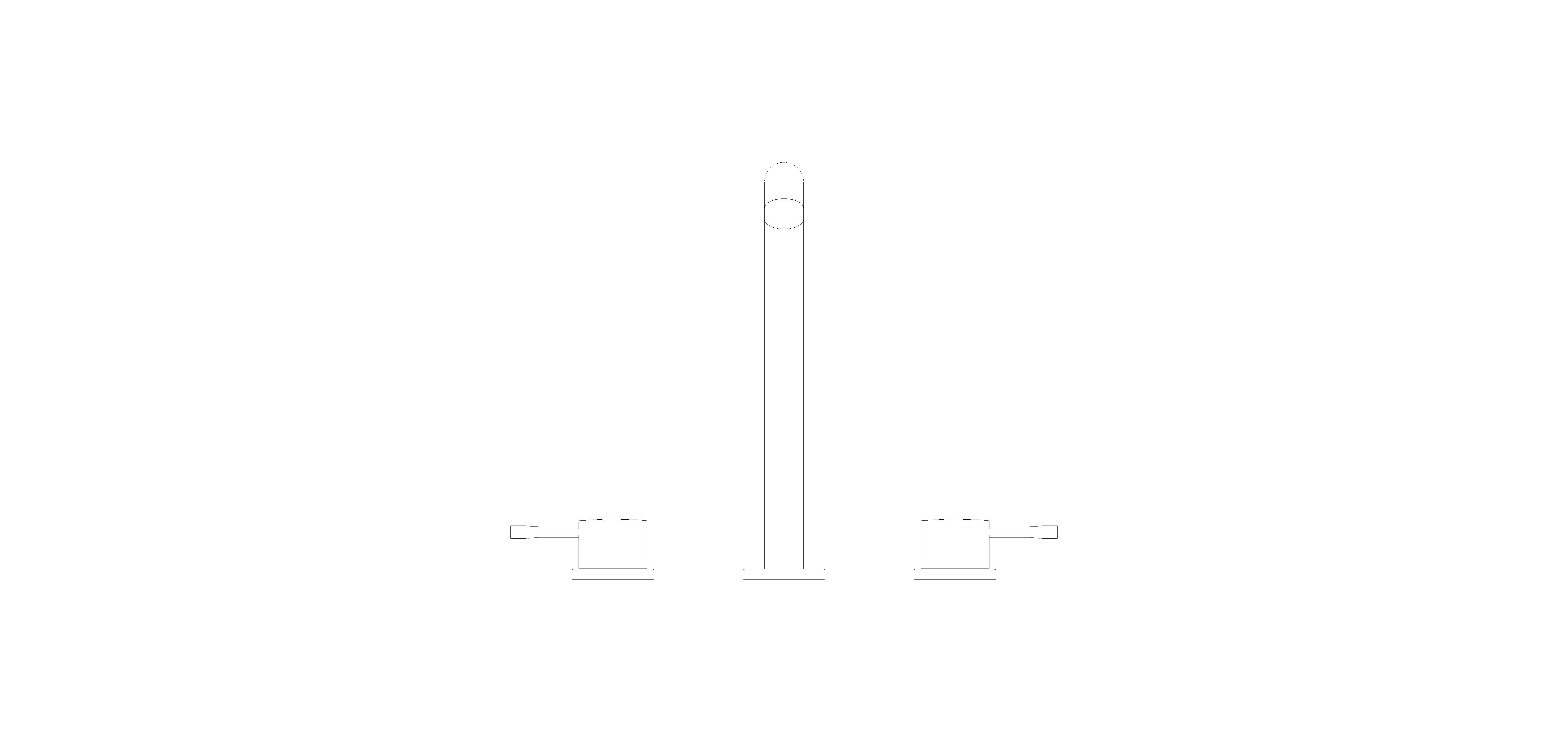 Product: ALLURE Three-Hole Basin Mixer 1/2″ L-Size (20299AL1)