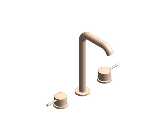 Product: ALLURE Three-Hole Basin Mixer 1/2″ L-Size (20299DA1)