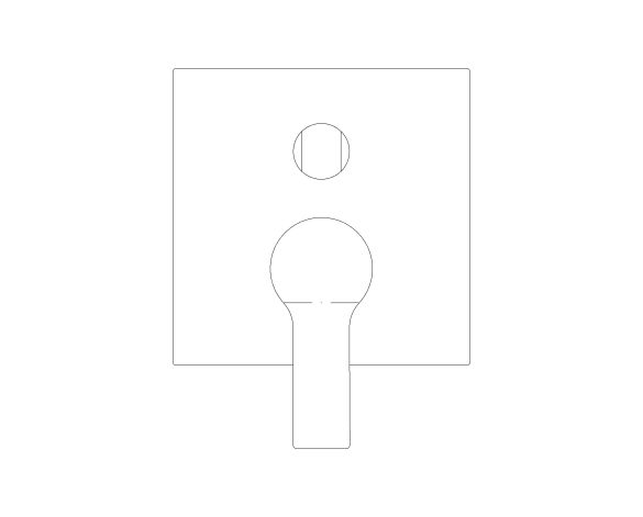 Product: ALLURE Single-lever mixer with 3-way diverter (29176DA1)