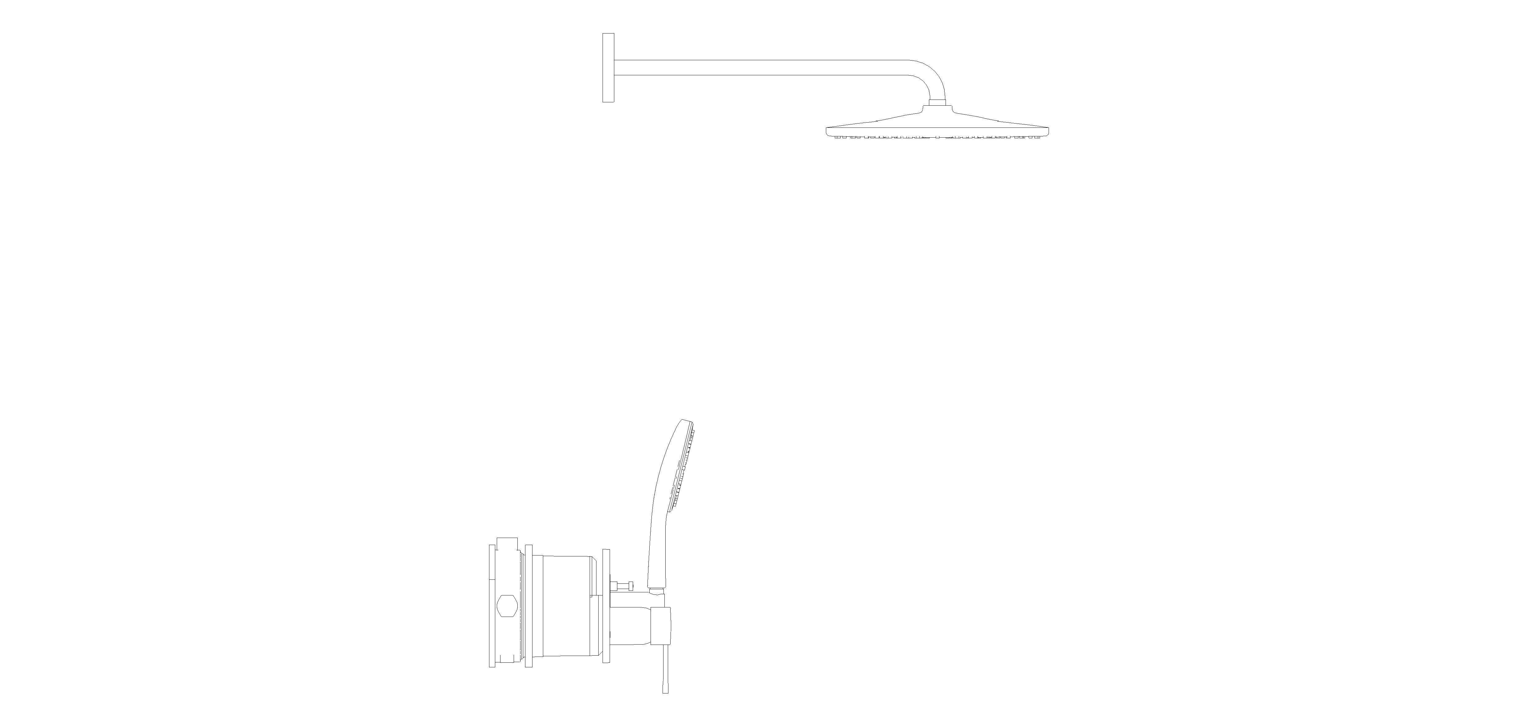 Product: ESSENCE Concealed shower system with Rainshower Mono 310 (25287DA0)