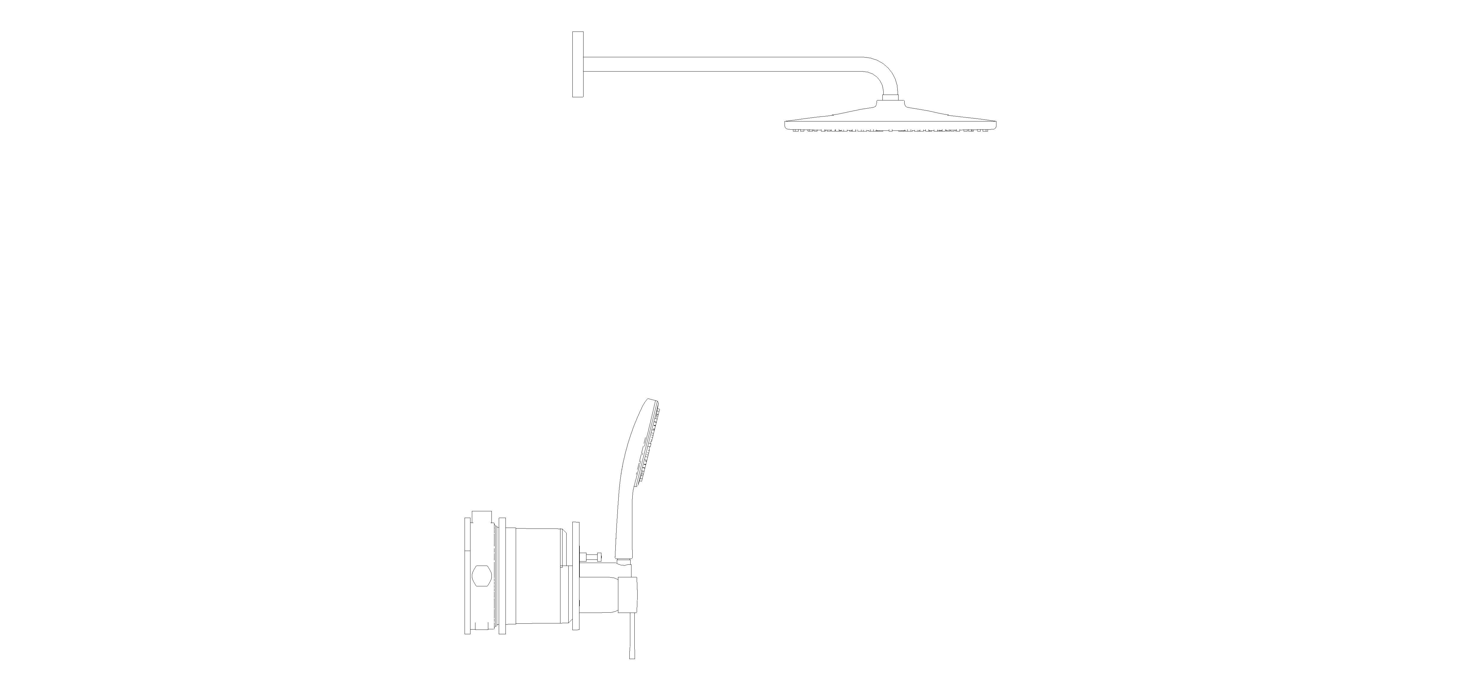 ESSENCE Concealed shower system with Rainshower Mono 310 (25287GN0)