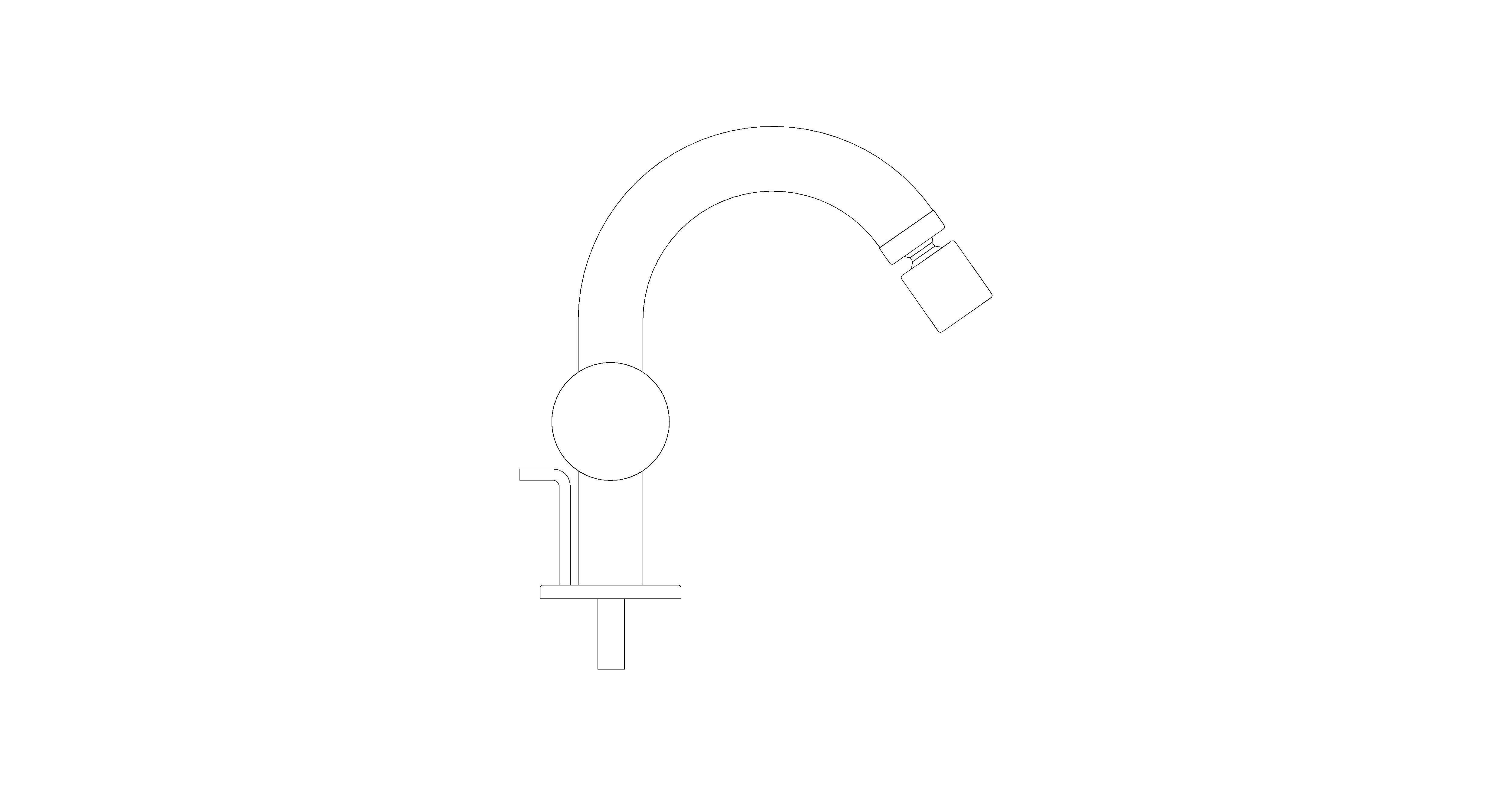 Product: ATRIO BIDET MIXER 1/2″ (24364GL0)