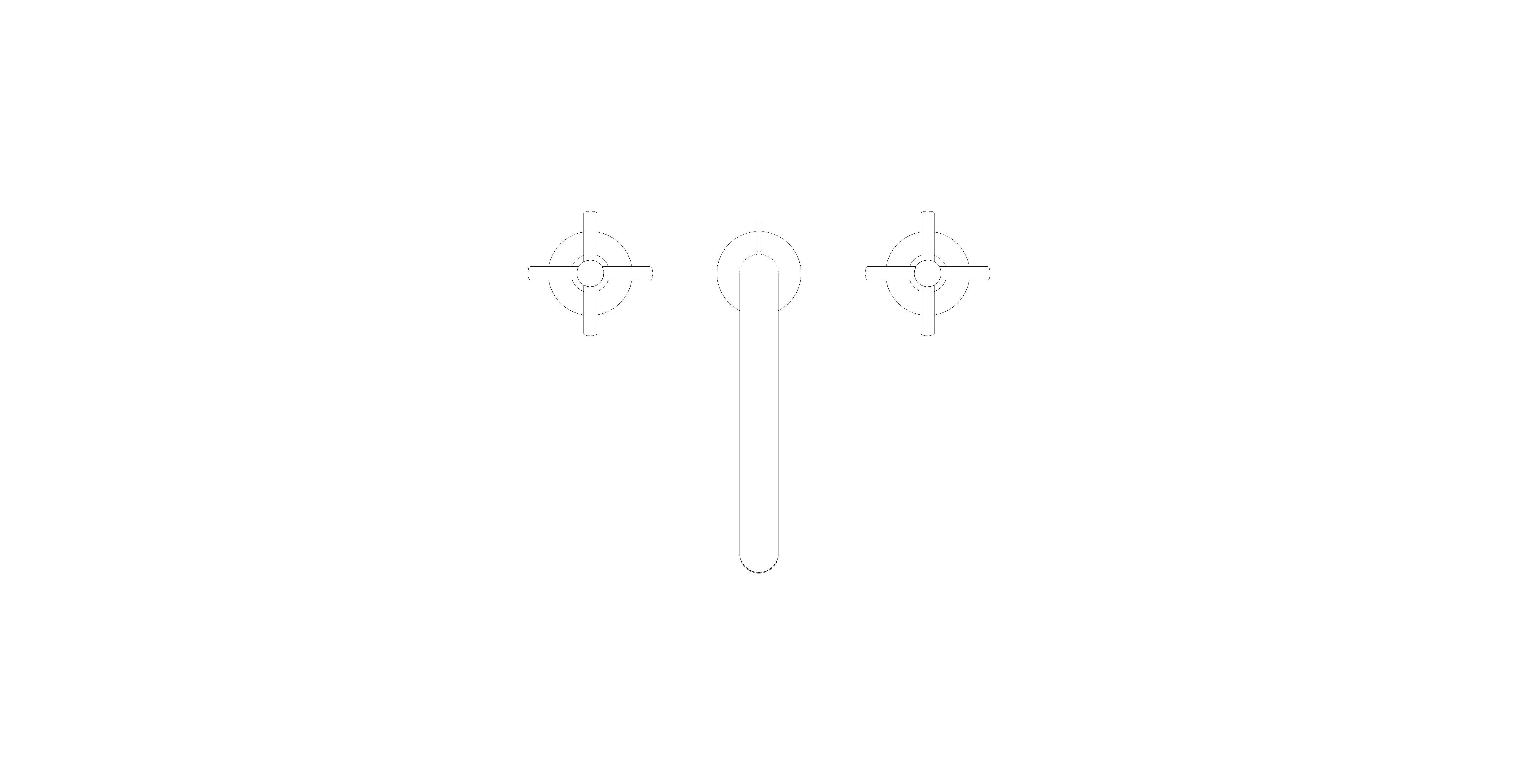 Product: ATRIO Three-hole basin mixer 1/2″ L-Size (20643AL0)