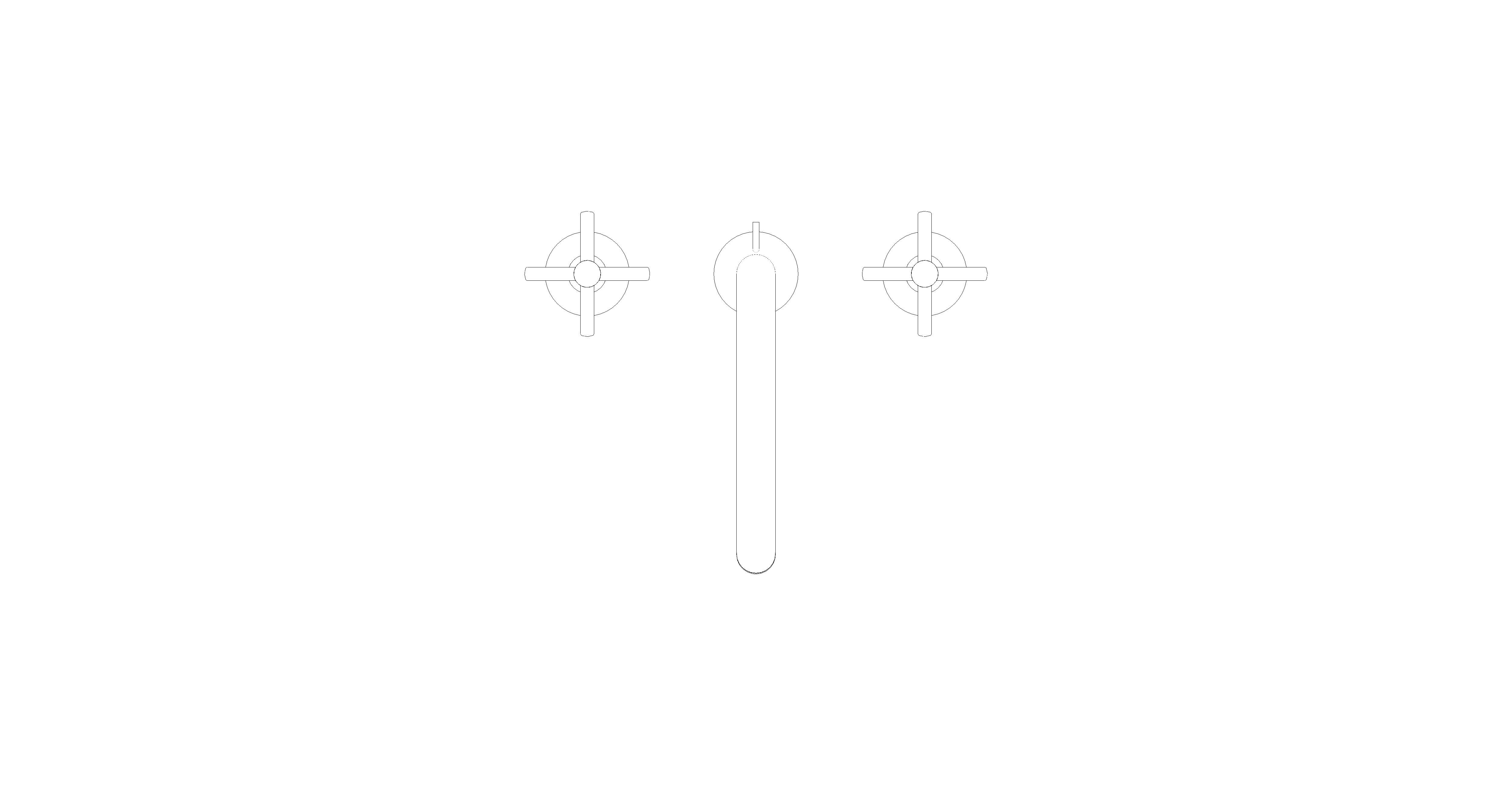 Product: ATRIO Three-hole basin mixer 1/2″ L-Size (20643DC0)