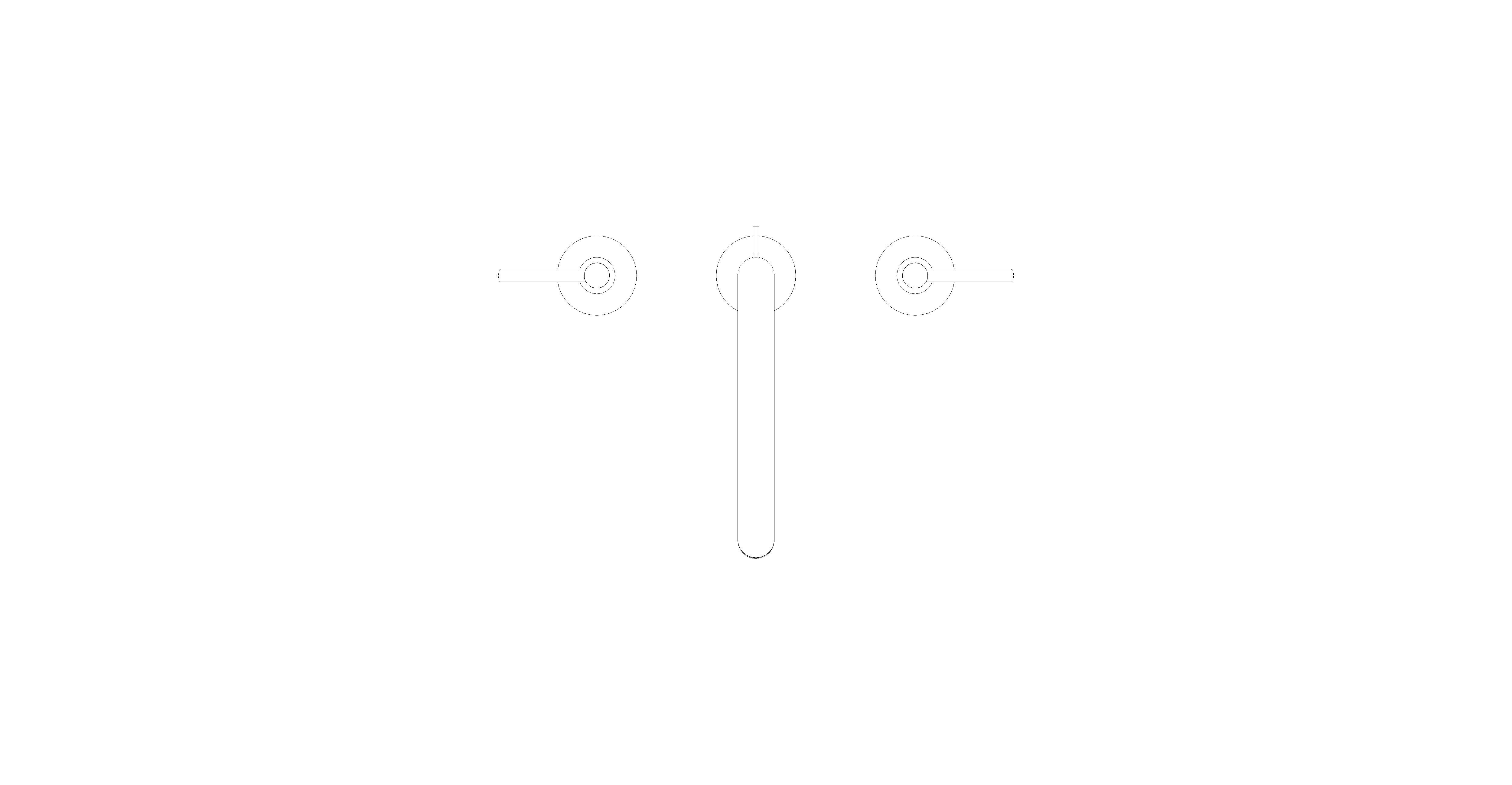 Product: ATRIO Three-hole basin mixer 1/2″ L-Size (20649DA0)