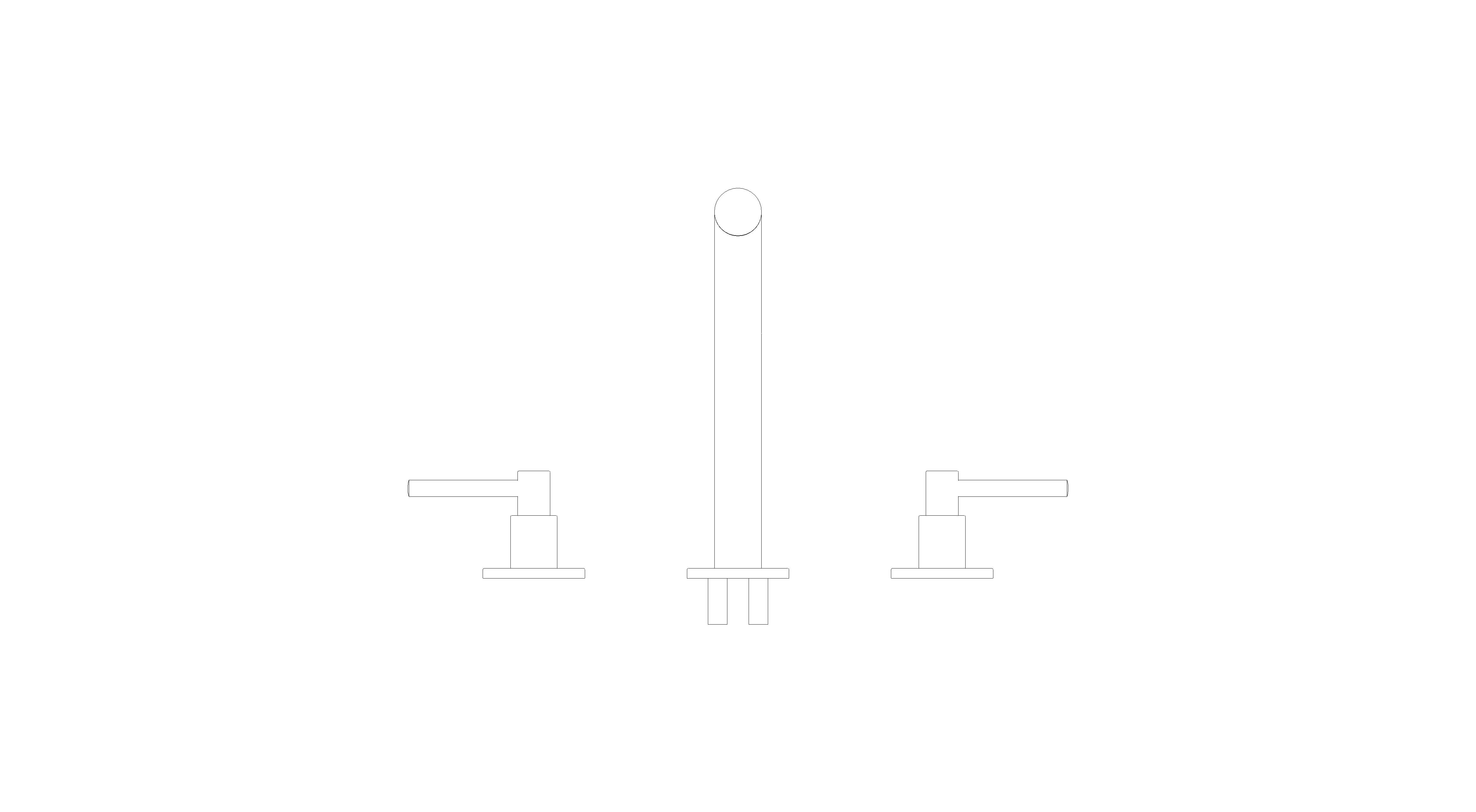 Product: ATRIO Three-hole basin mixer 1/2″ M-Size (20662DA0)