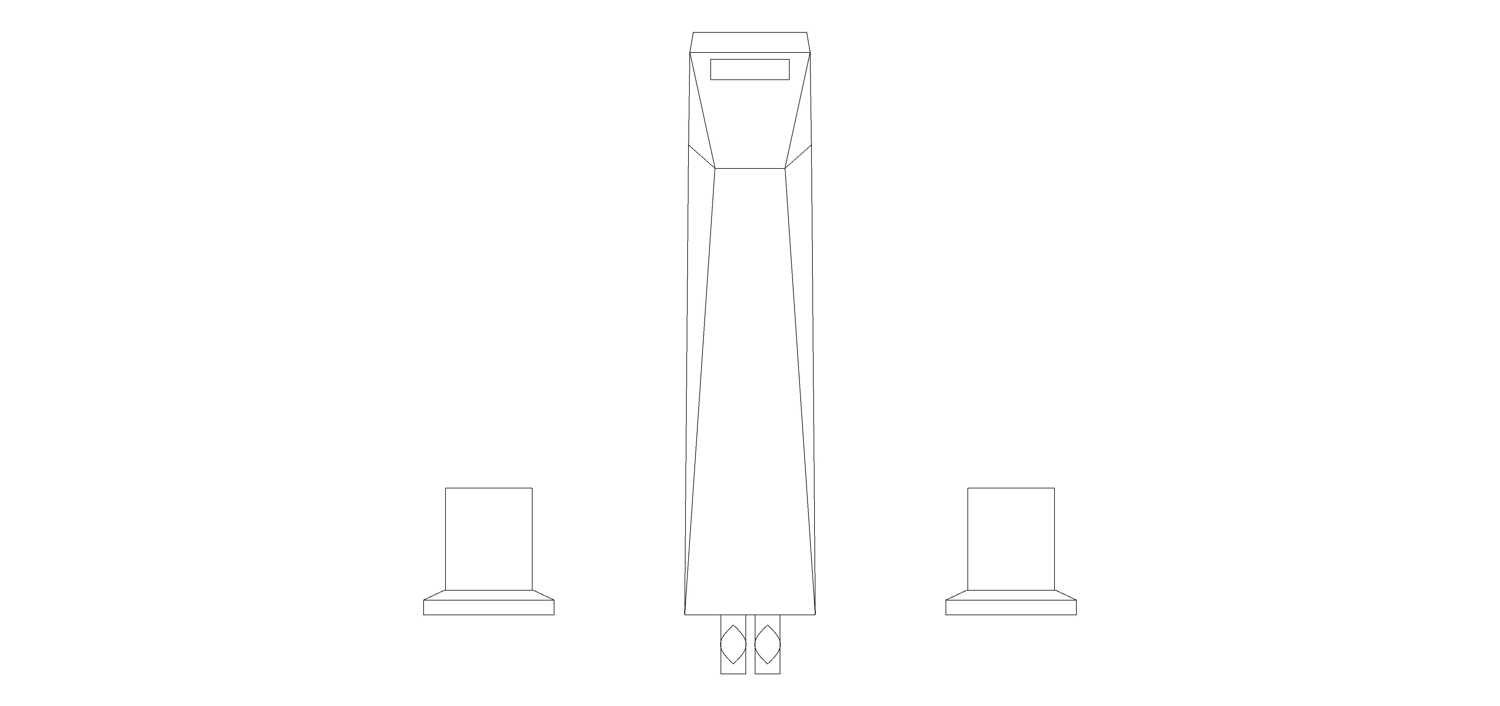 Product: ALLURE BRILLIANT PRIVATE COLLECTION Three-hole basin mixer 1/2″ L-Size (20669DC0)