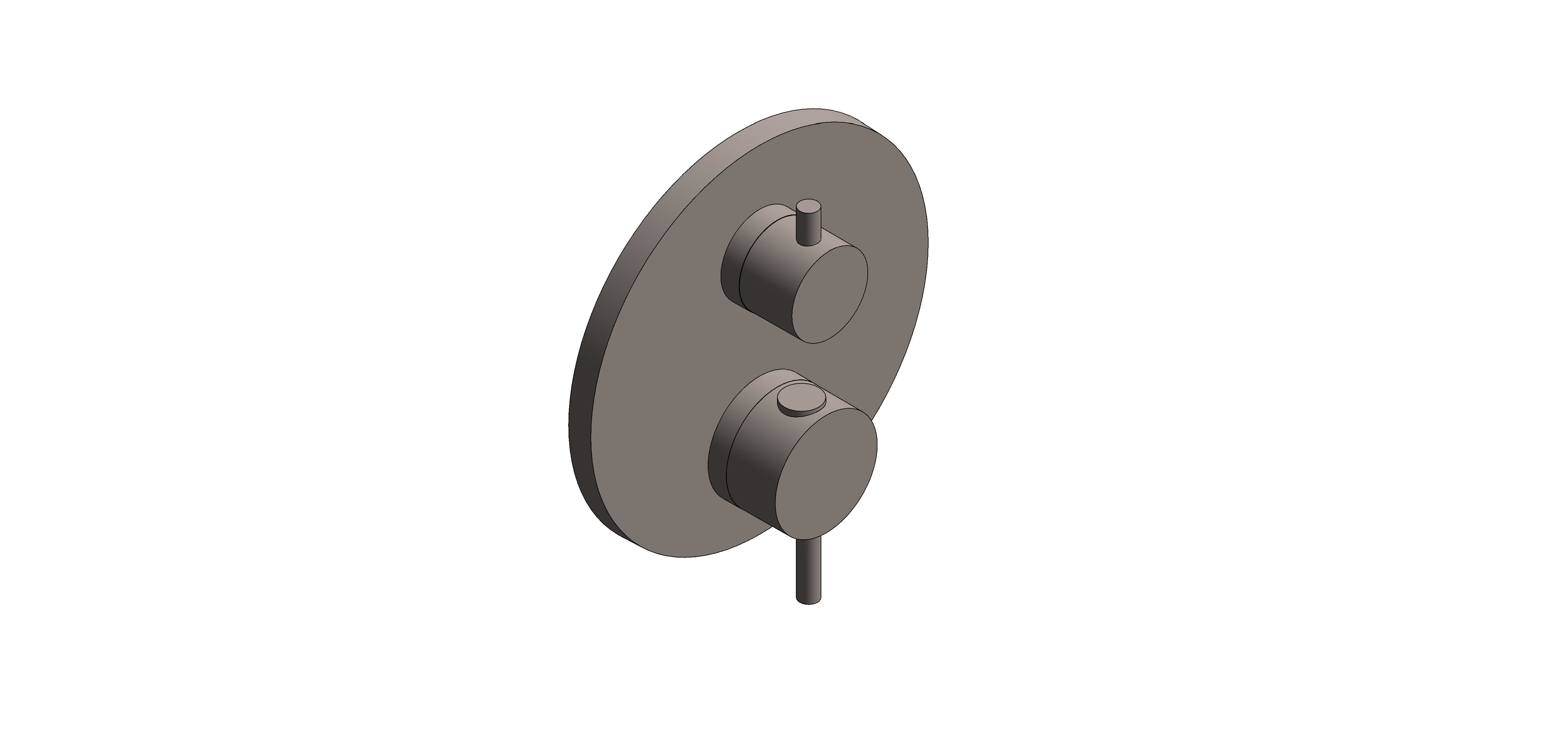 Product: ATRIO Thermostatic mixer for 1 outlet with shut off valve (24357AL0)