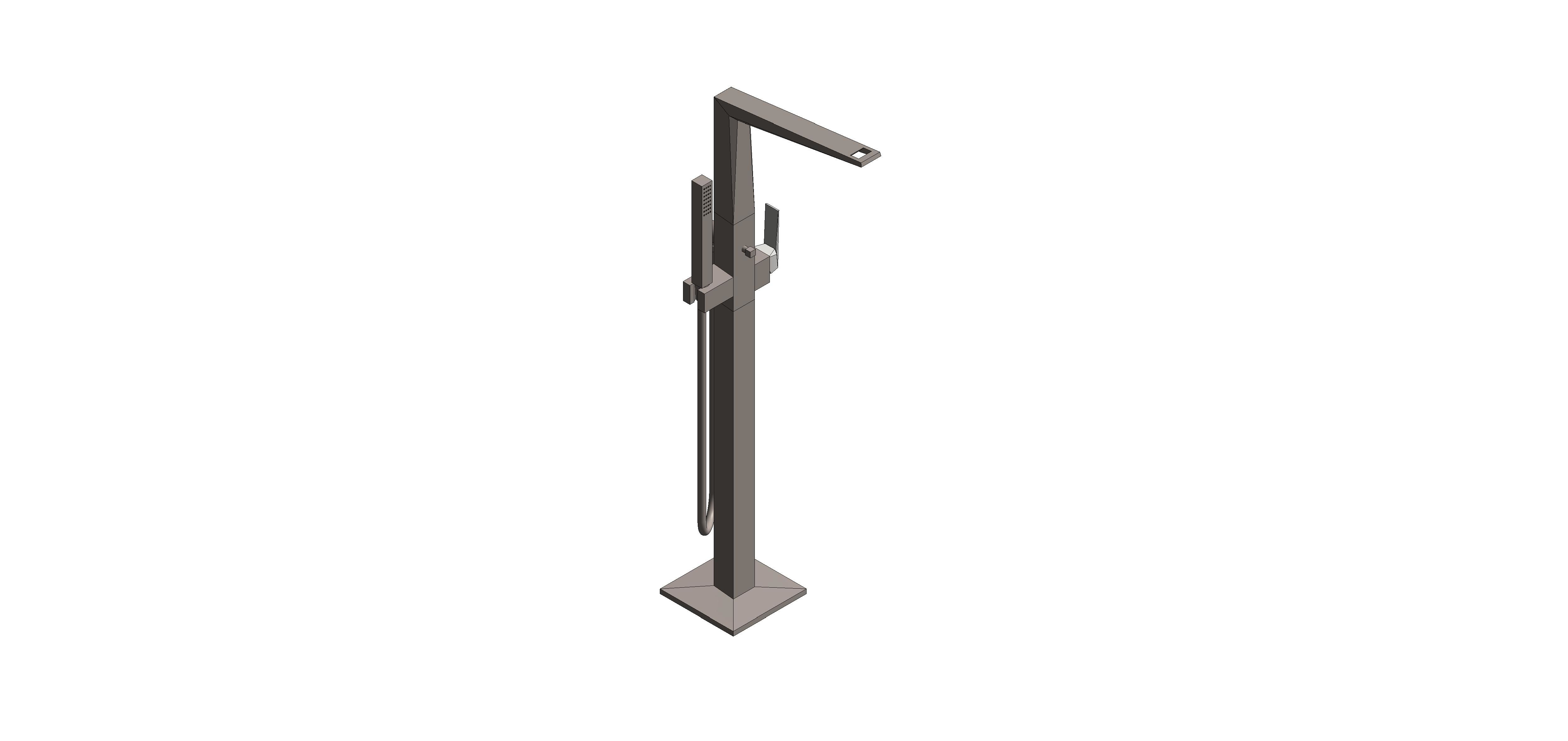 Product: ALLURE BRILLIANT PRIVATE COLLECTION Single-lever bath mixer 1/2″, floor mounted (24422AL0)