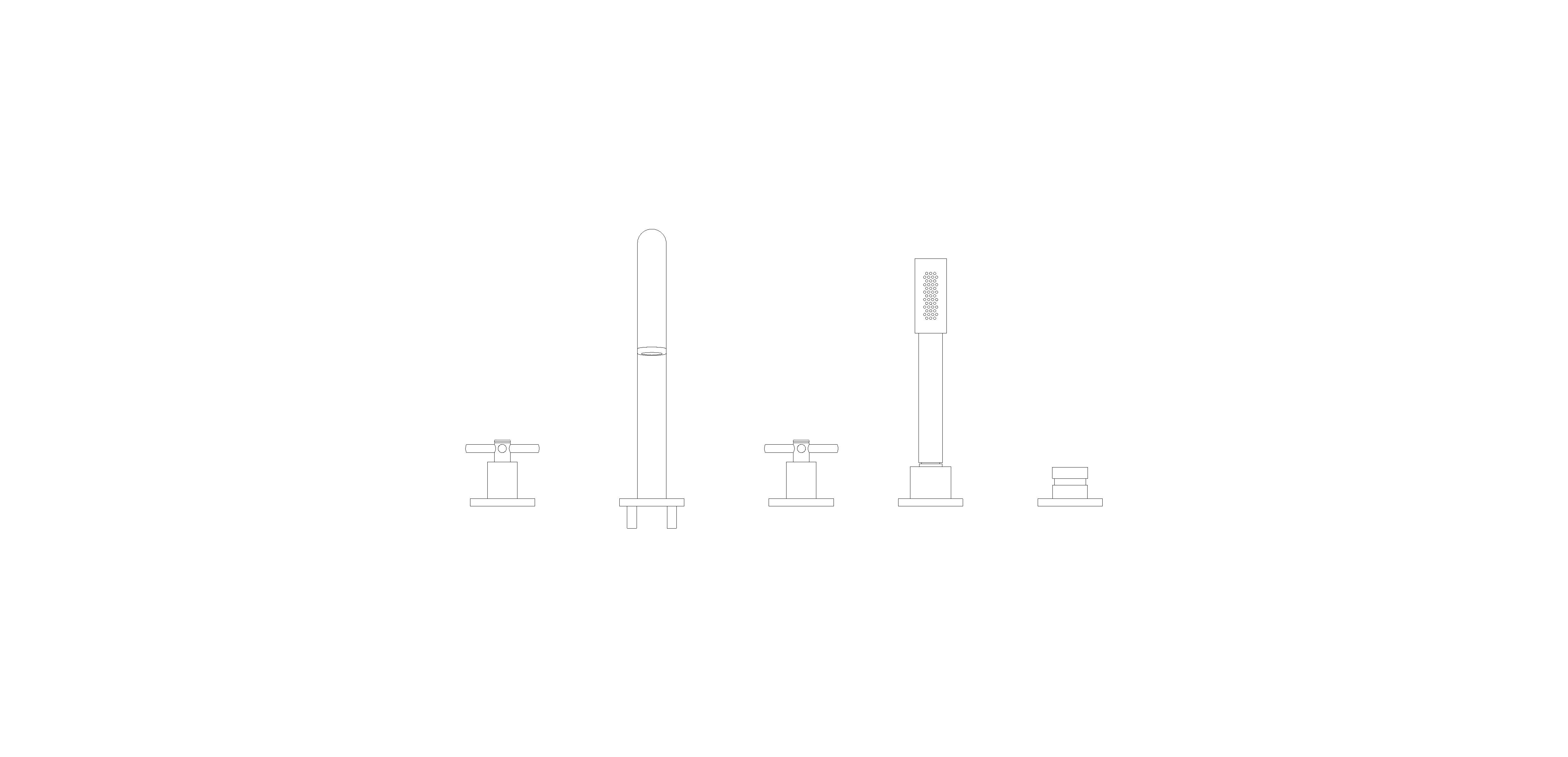 Product: ATRIO 5-hole bath/shower combination (29408AL0)