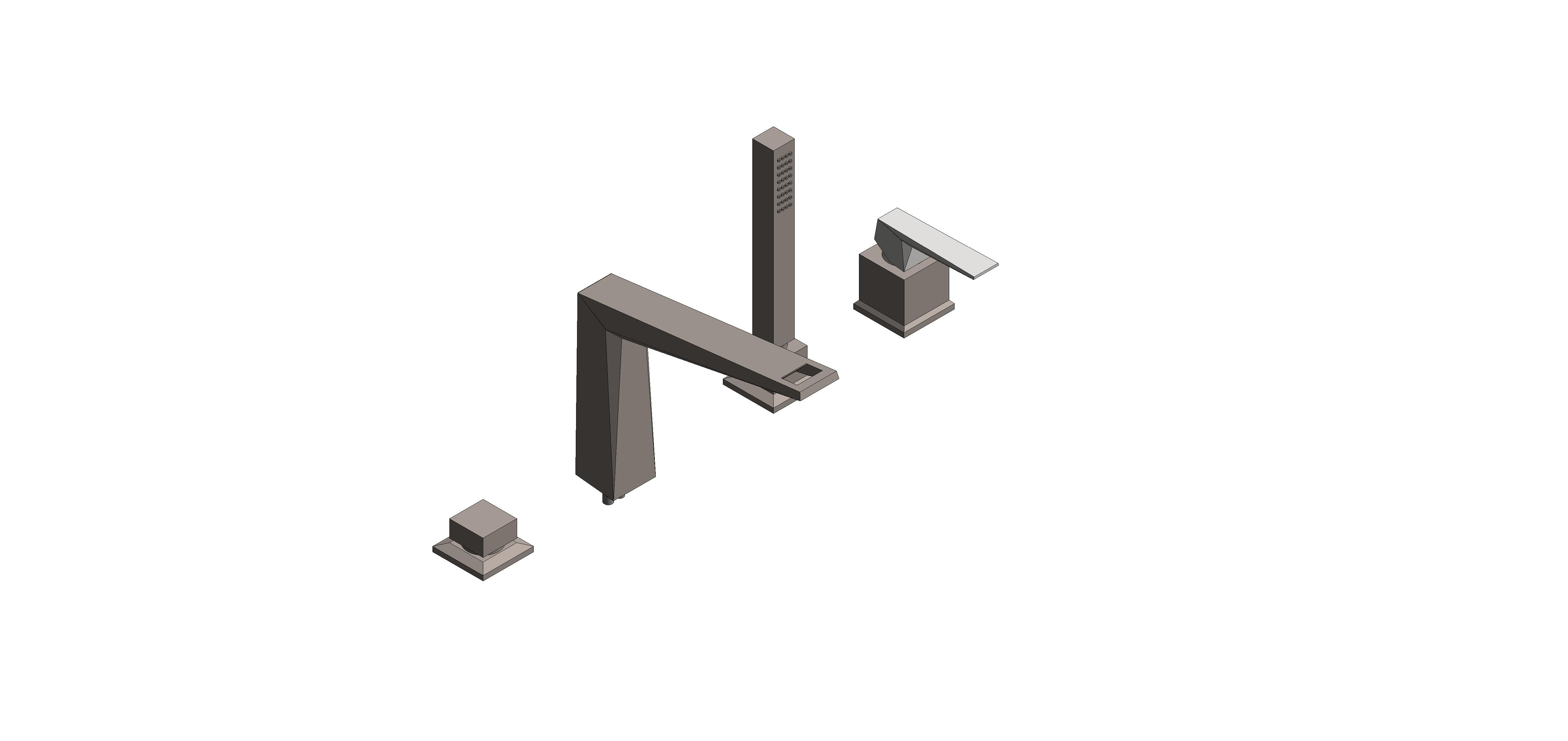 Product: ALLURE BRILLIANT PRIVATE COLLECTION 4-hole single-lever bath combination (29525AL0)
