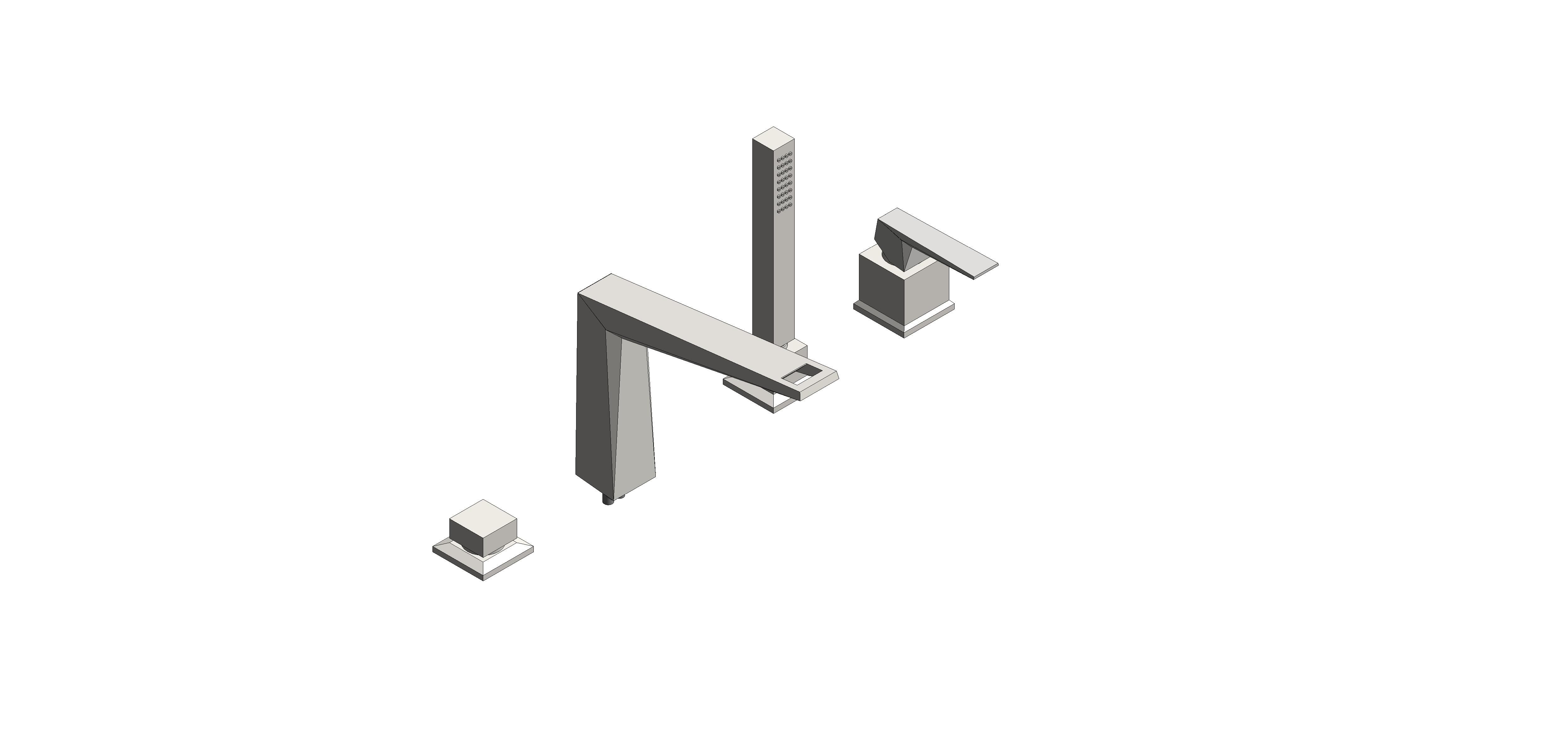Product: ALLURE BRILLIANT PRIVATE COLLECTION 4-hole single-lever bath combination (29525DC0)