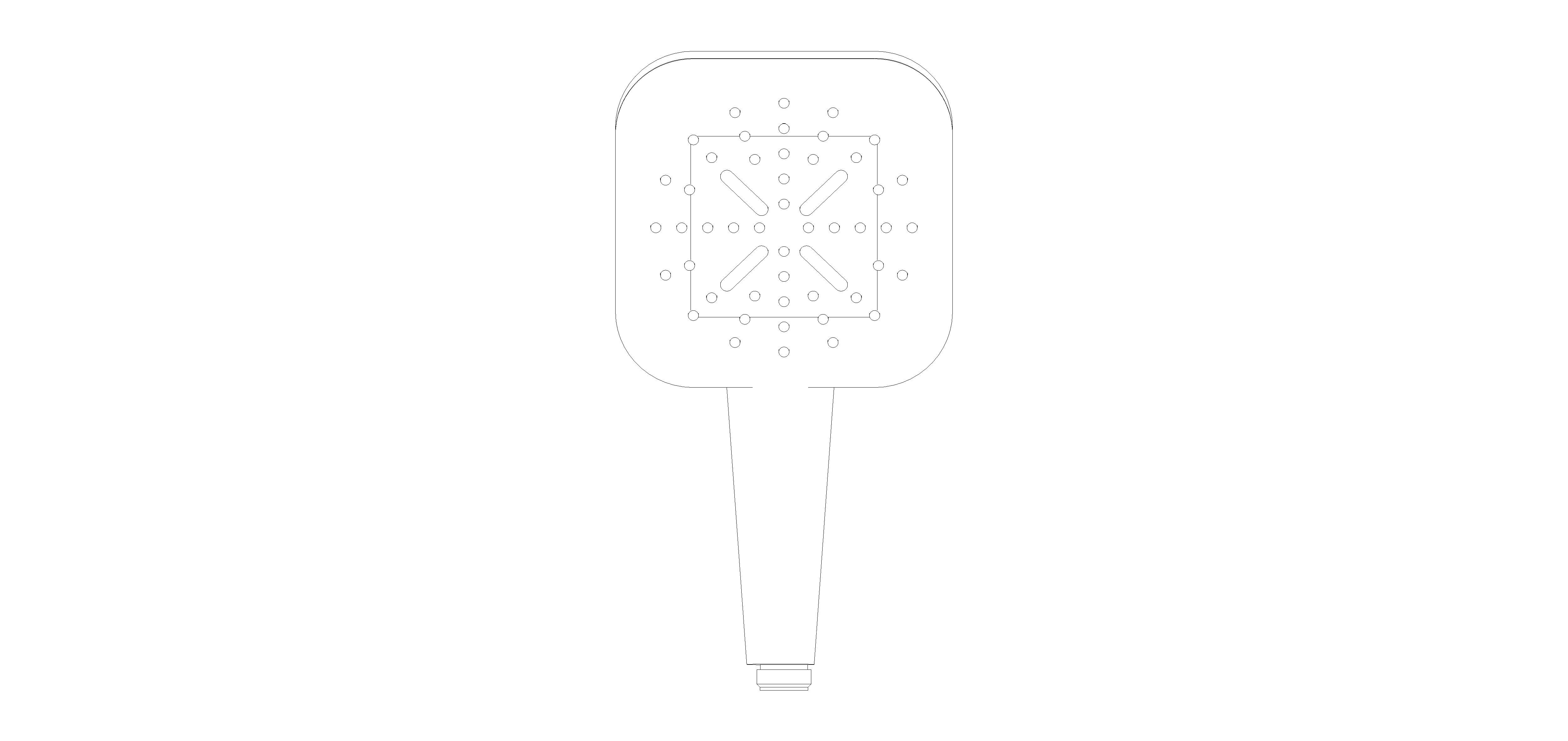 Product: RAINSHOWER SmartActive 130 Cube Hand shower 3 sprays (26582GL0)