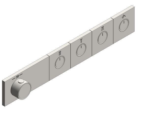 Product: GROTHERM AQUA TILES Thermostat (106867DC00)