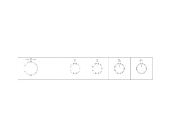 Product: GROTHERM AQUA TILES Thermostat (106867MS00)