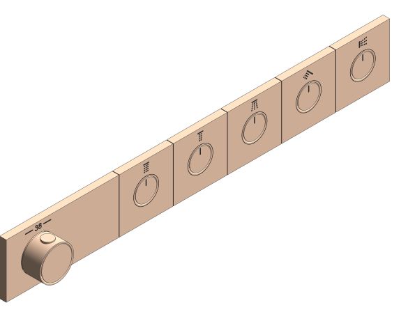 Product: GROTHERM AQUA TILES Thermostat (106868DA00)