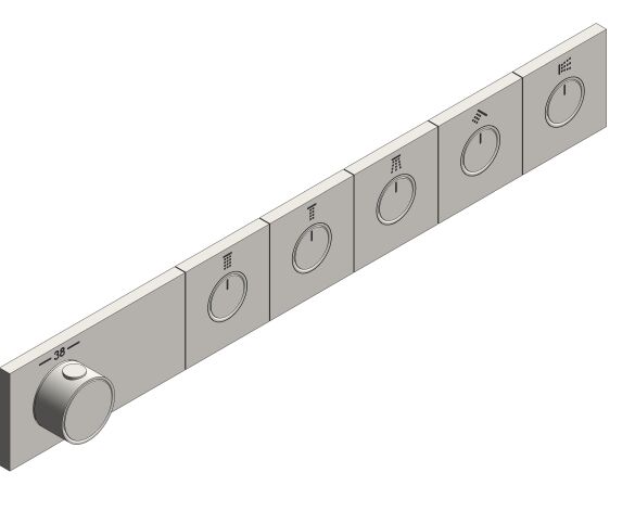 Product: GROTHERM AQUA TILES Thermostat (106868DC00)