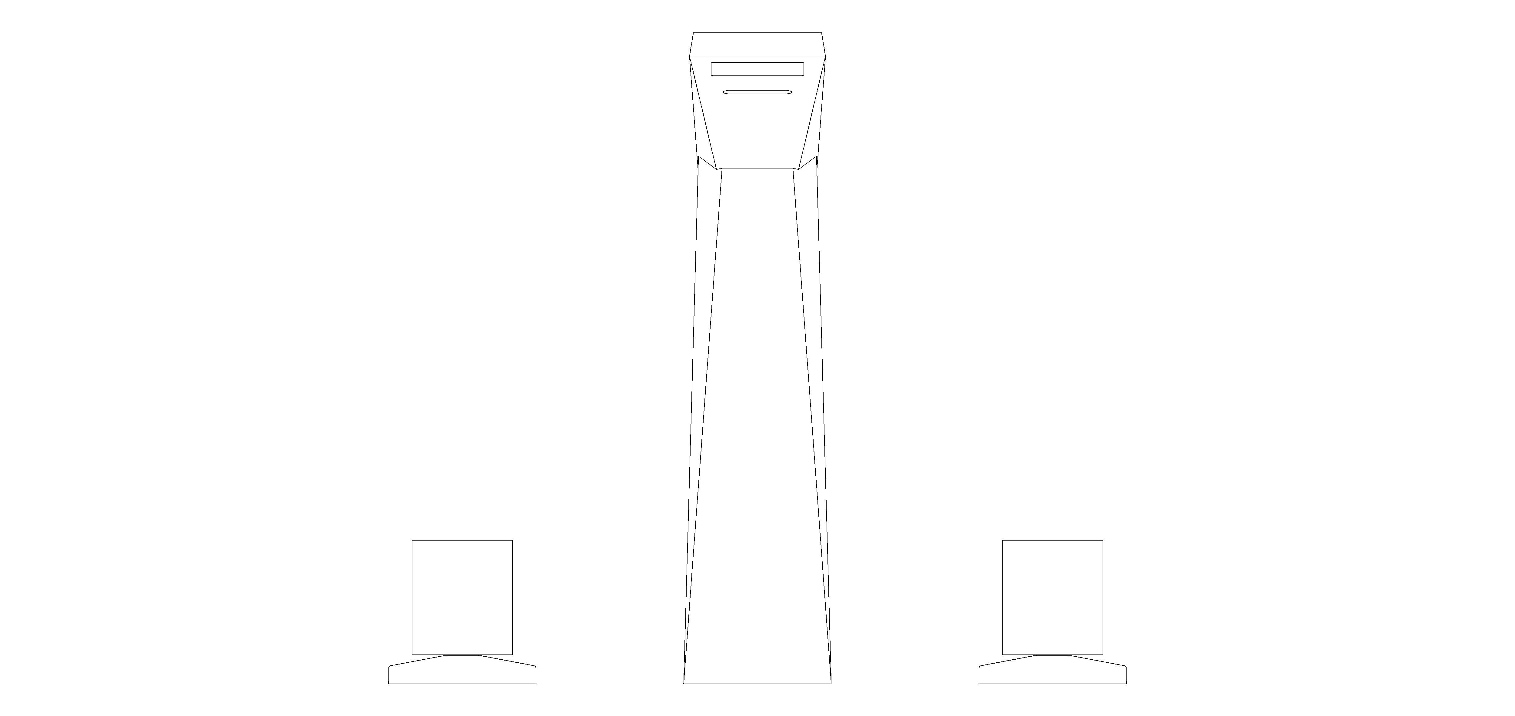 Product: ALLURE BRILLIANT 3-hole basin mixer 1/2″ L-Size (20627DC0)