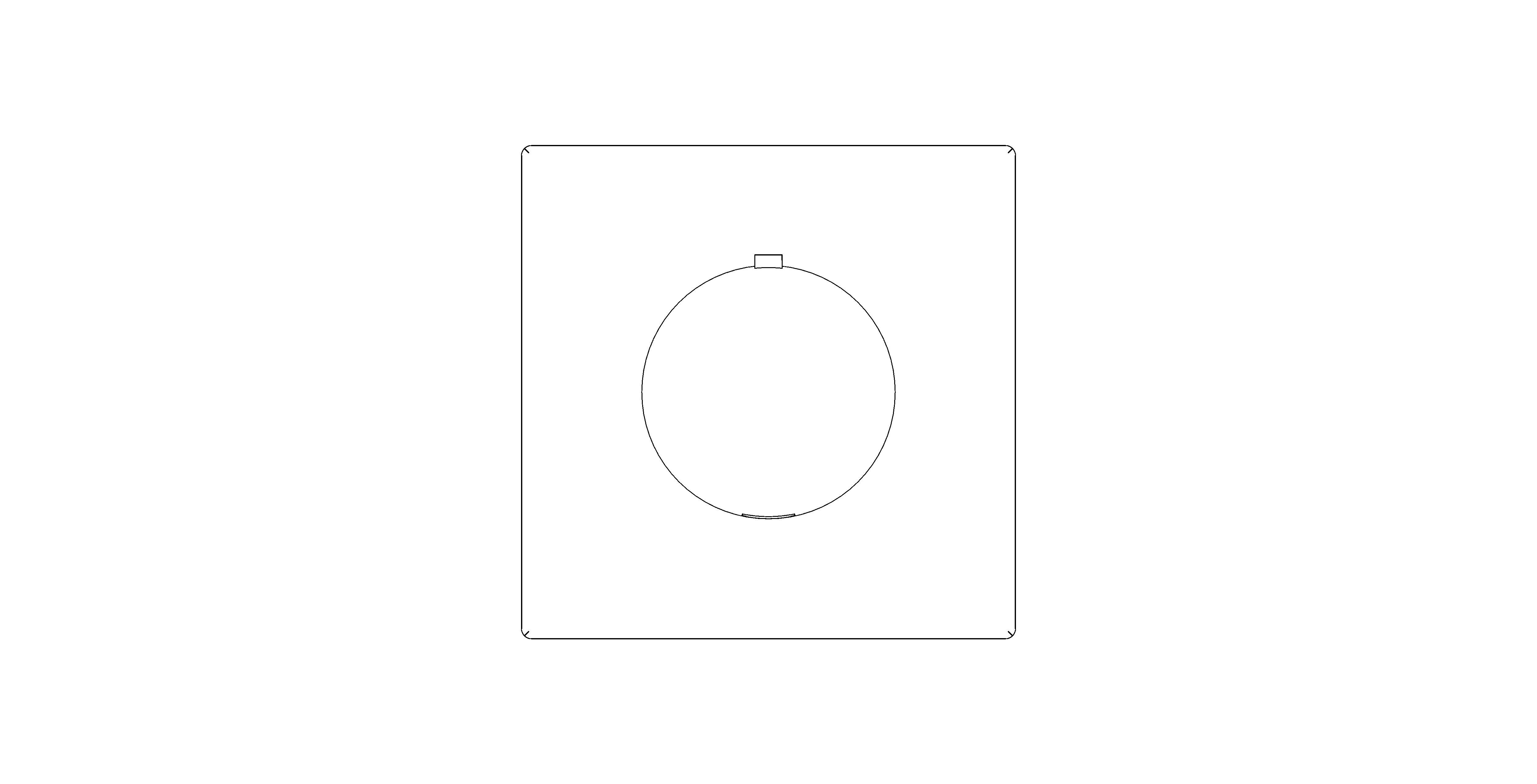 Product: GROHTHERM F Single volume control trim (100754MS00)