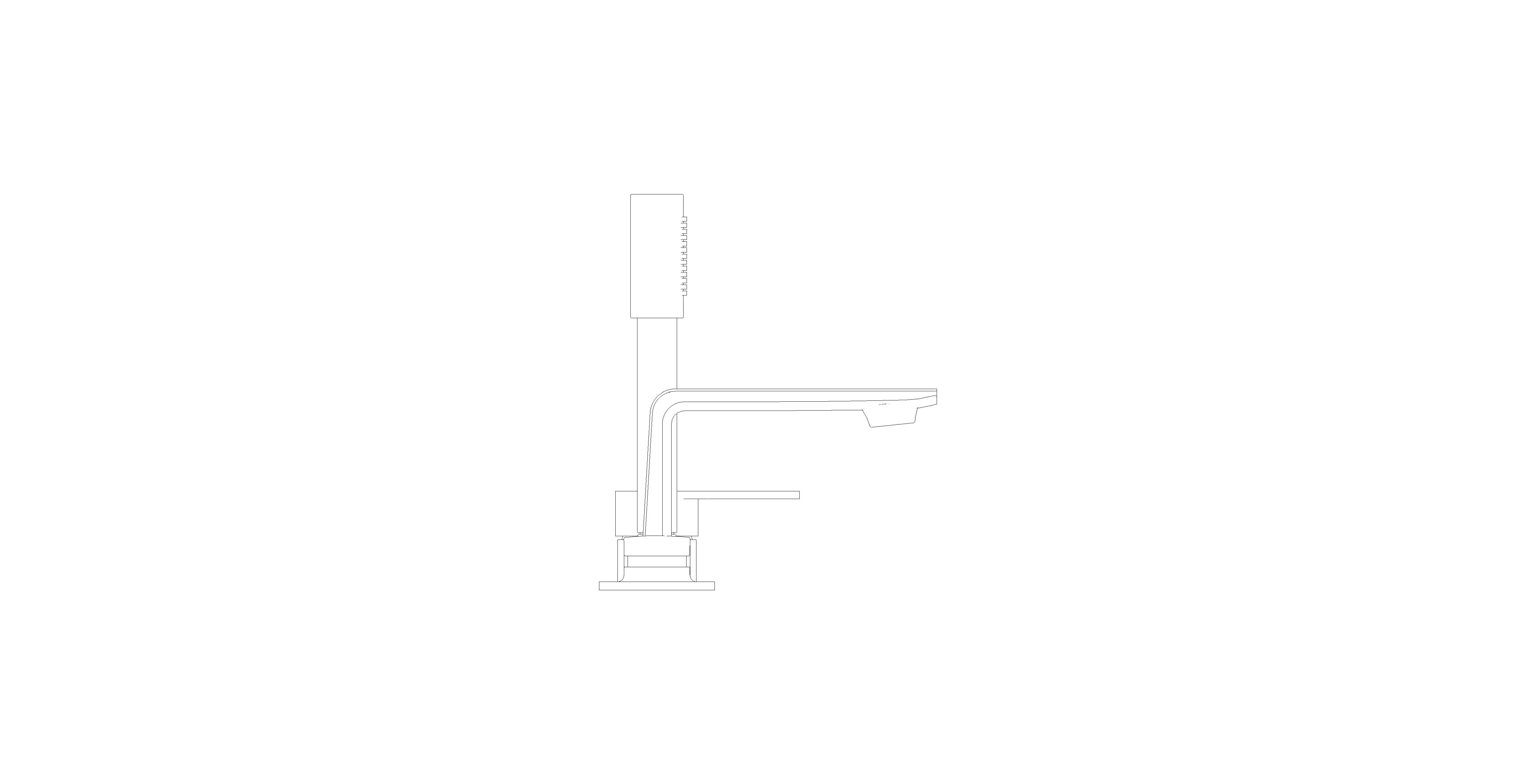 Product: ALLURE 4-hole single-lever bath combination (19316MS1)