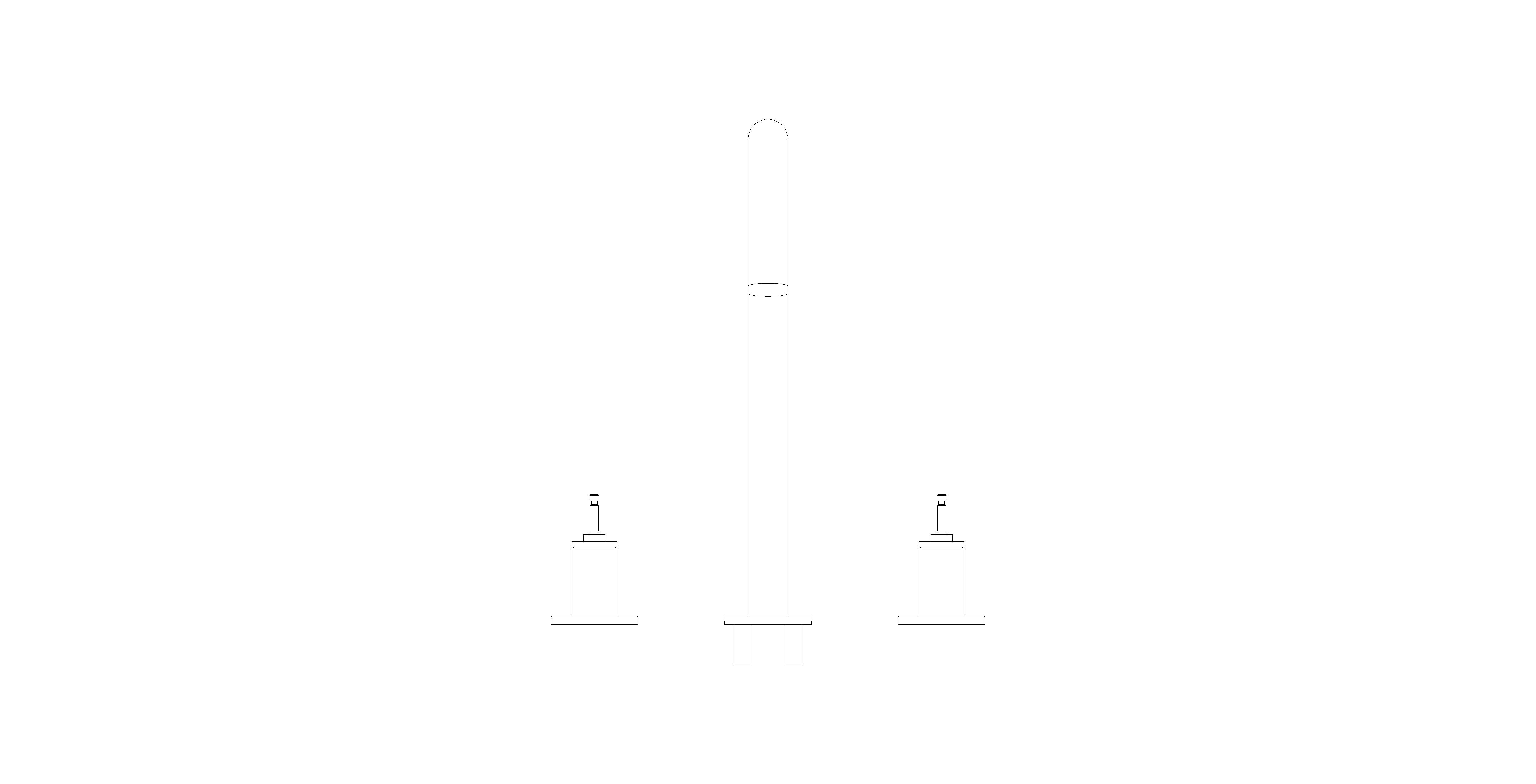 Product: ATRIO PRIVATE COLLECTION Three-hole basin mixer 1/2″ L-Size (20593MS0)