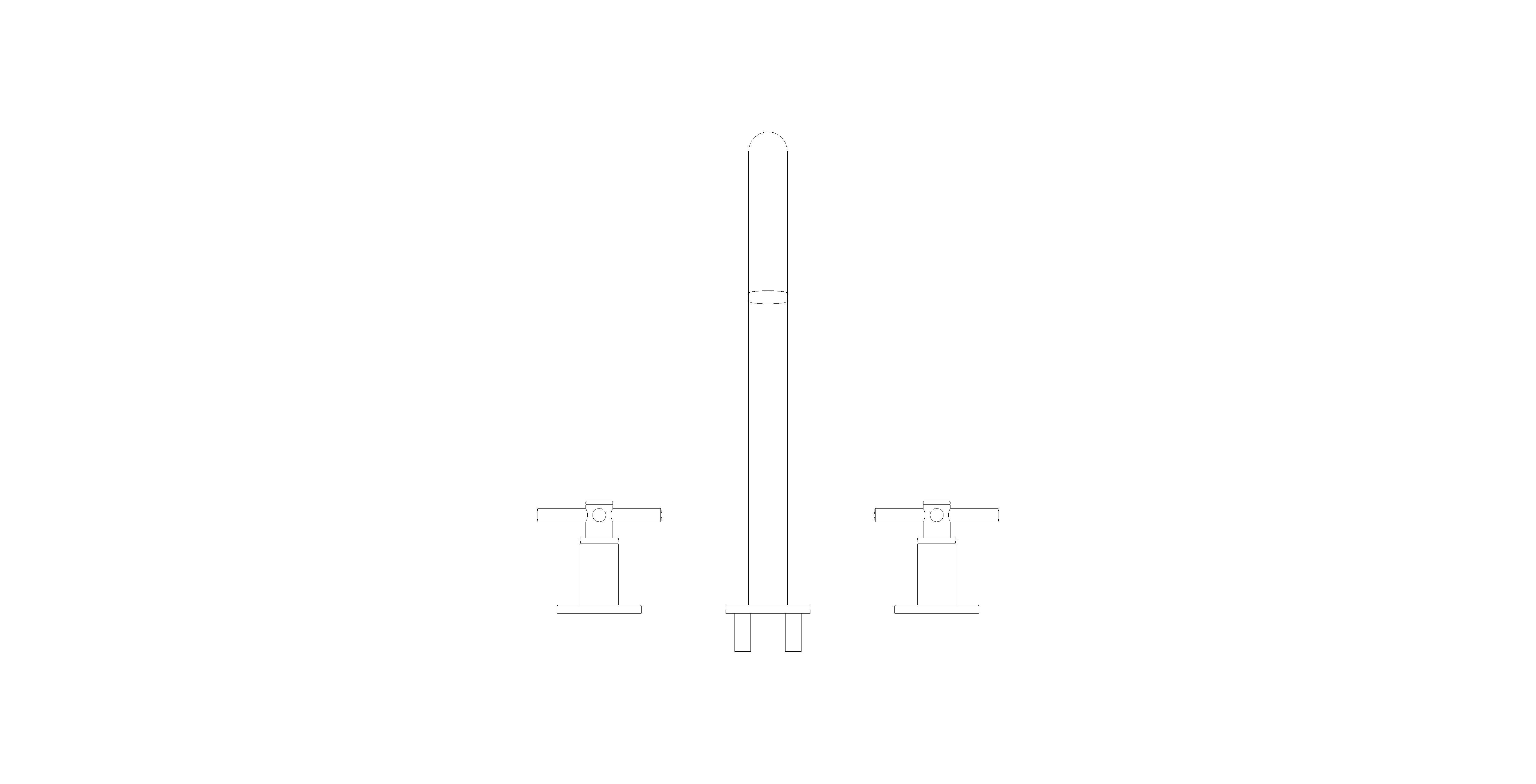 Product: ATRIO Three-hole basin mixer 1/2″ L-Size (20643MS0)