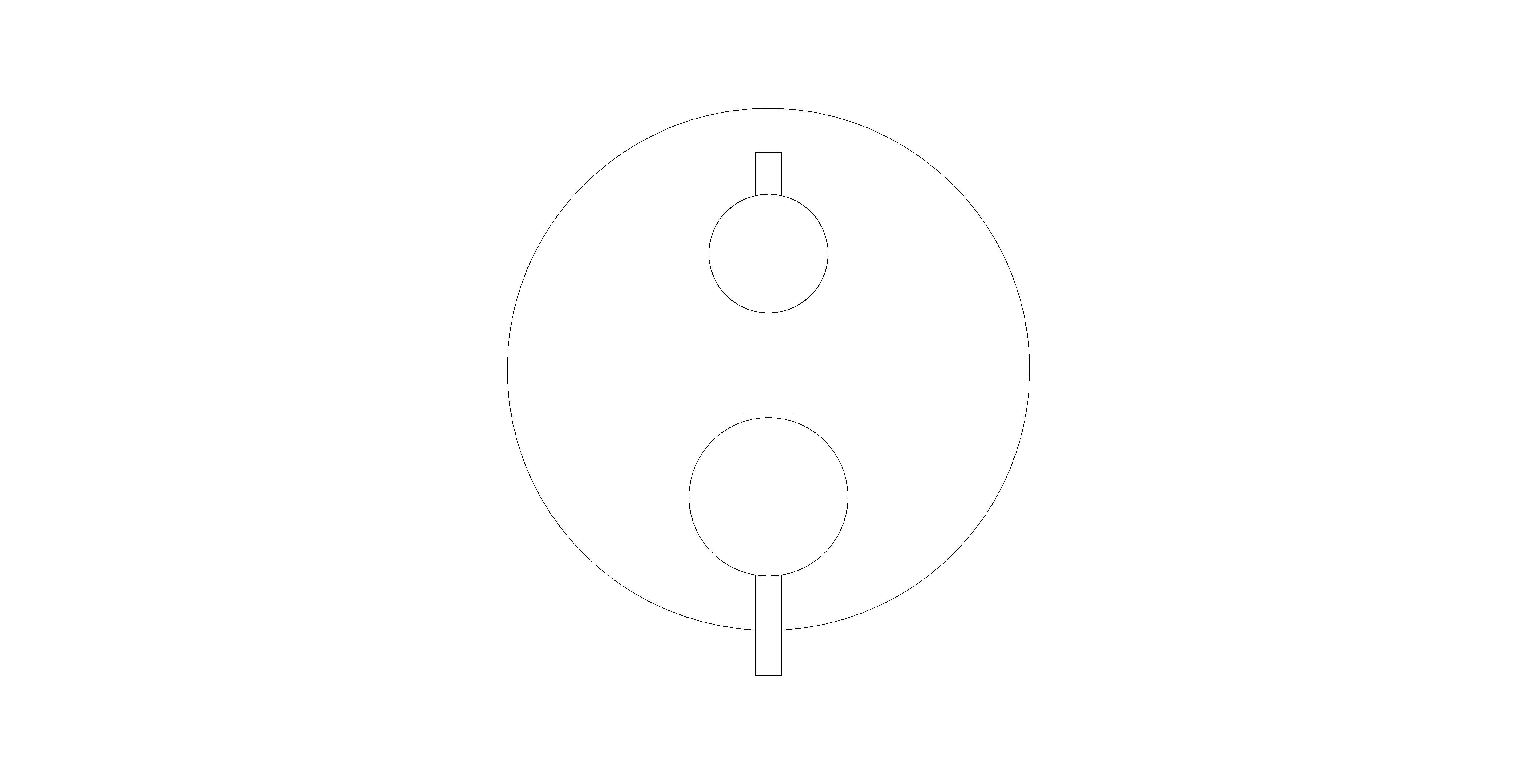 Product: ATRIO Thermostatic shower mixer for 2 outlets with integrated shut off/diverter valve (24358MG0)