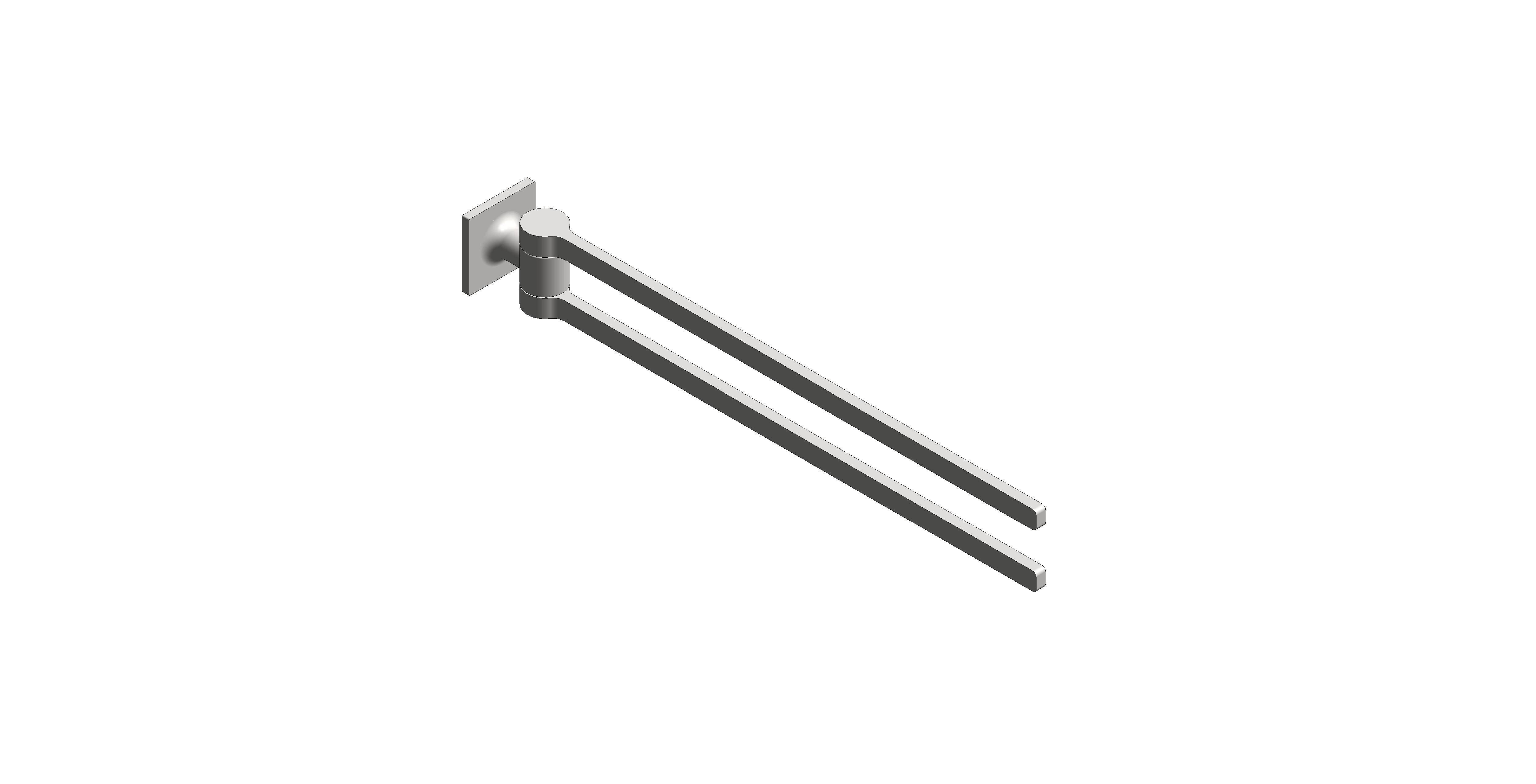 Product: Allure Double towel bar (40342MS1)
