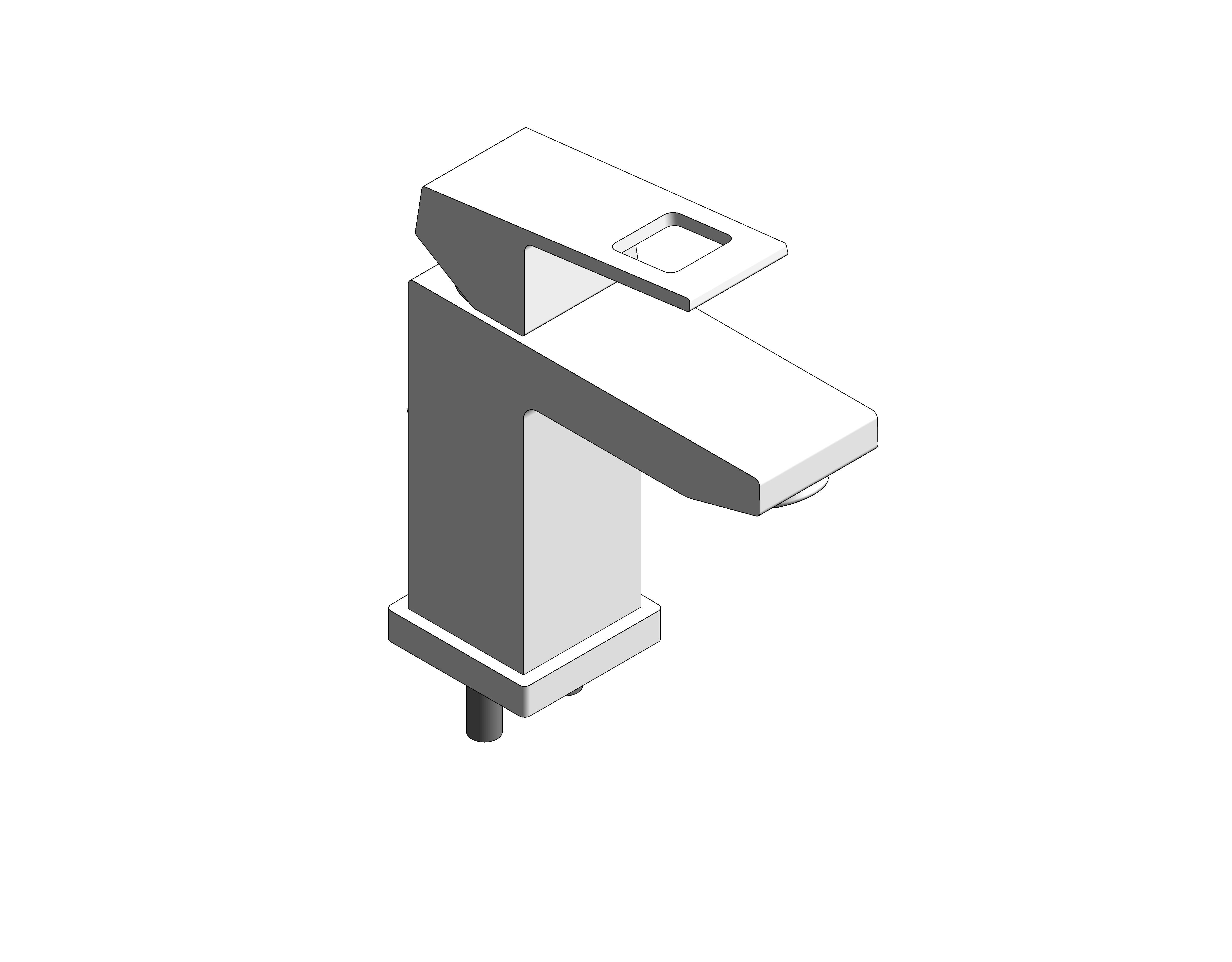 bimstore 3D image of the Grohe Eurocube - Basin mixer 1/2″ S-Size - 2312700E
