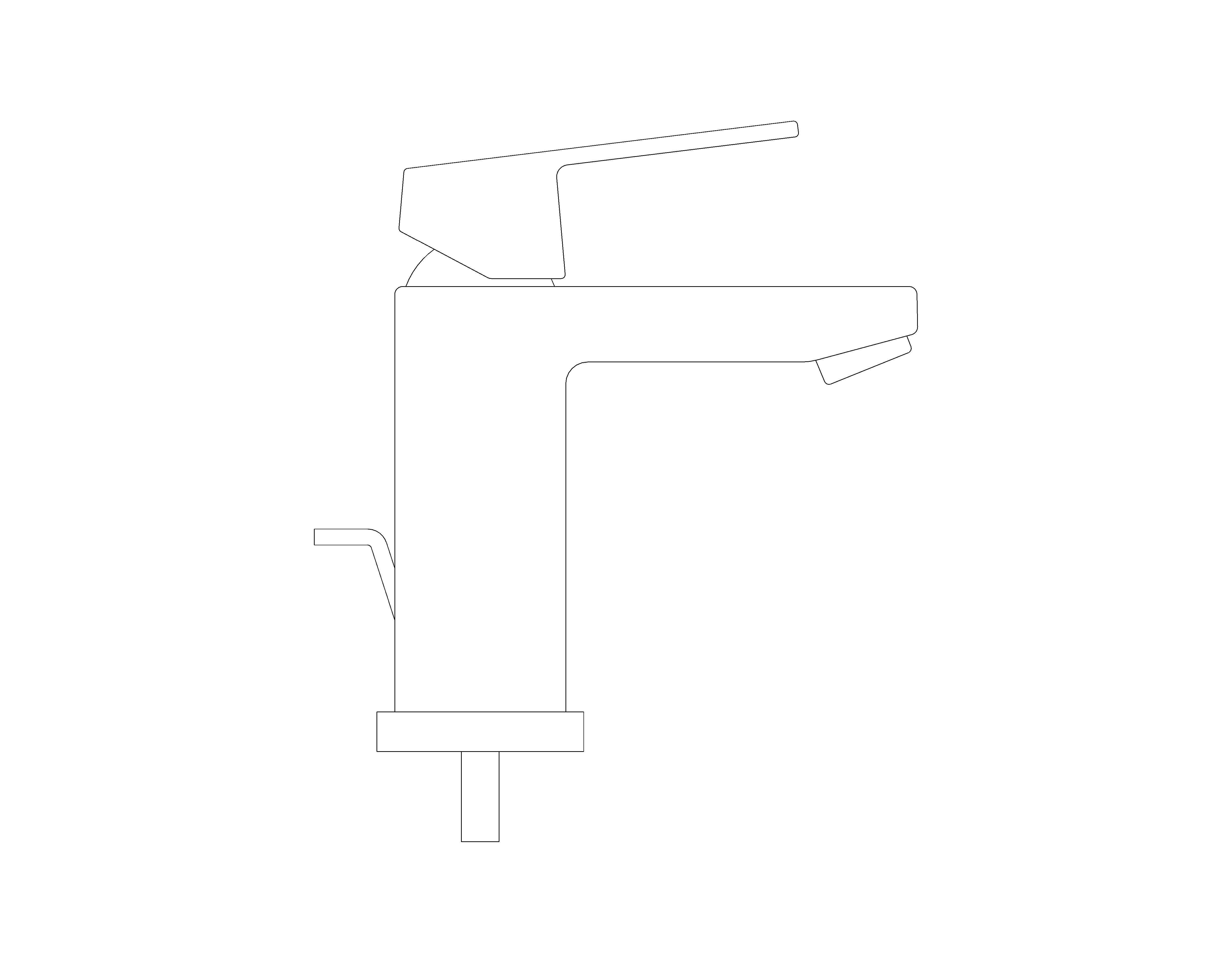 bimstore side image of the Grohe Eurocube - Basin mixer 1/2″ S-Size - 2312700E