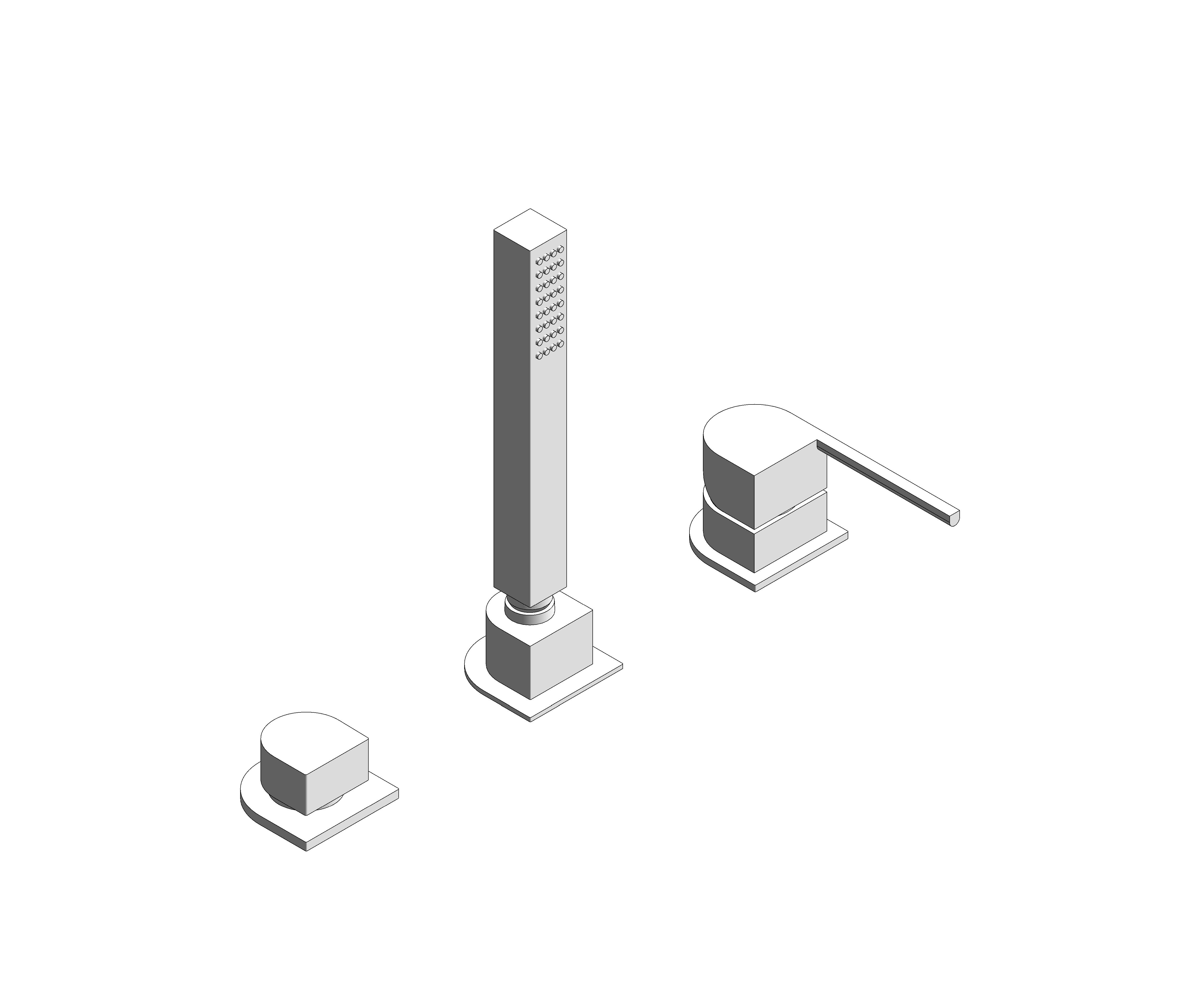 Product: Plus Three - Hole Single - Level Bath Combination - 23845003