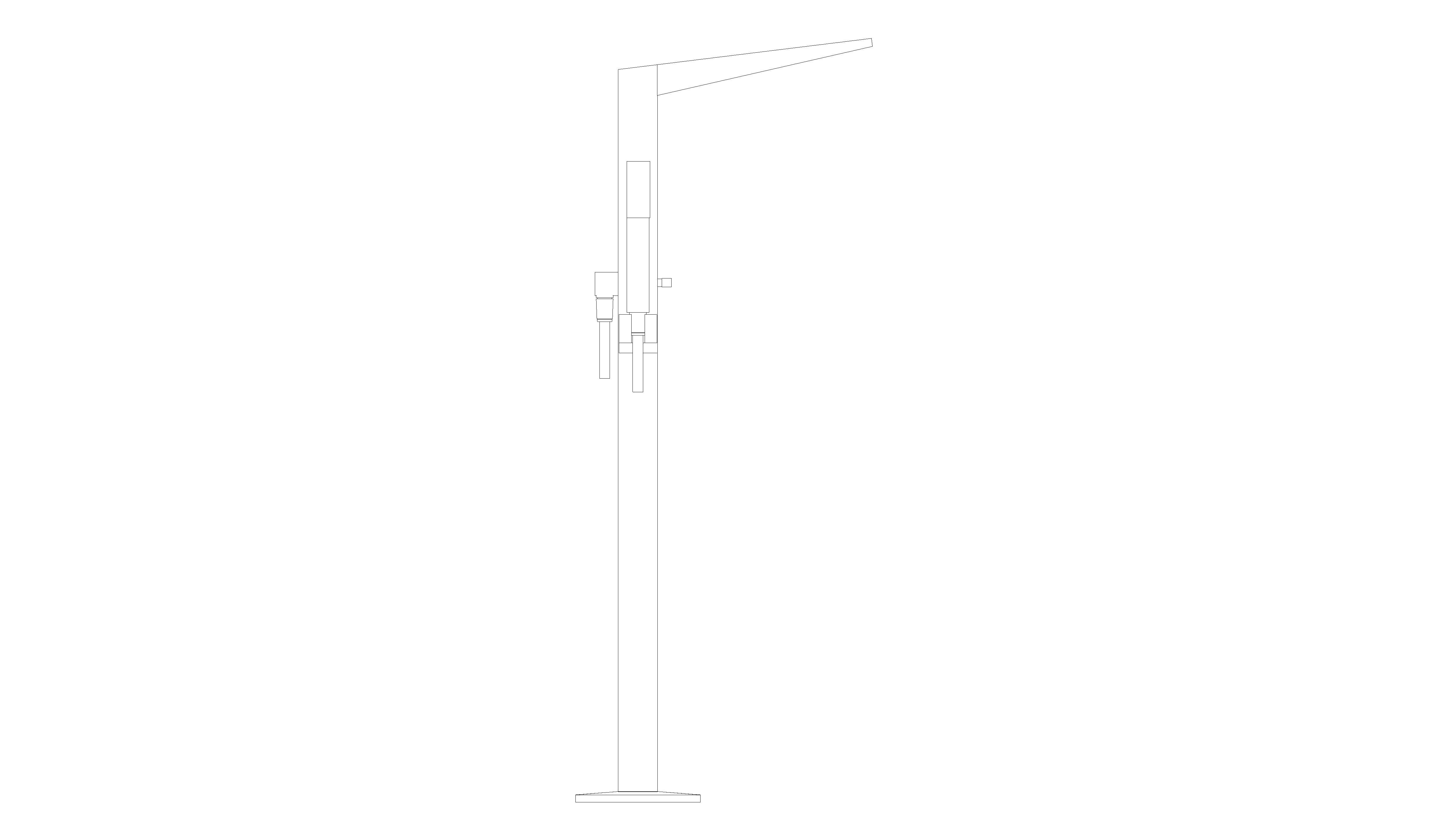 Product: ALLURE BRILLIANT Single-lever bath mixer 1/2″, floor mounted (24348001)