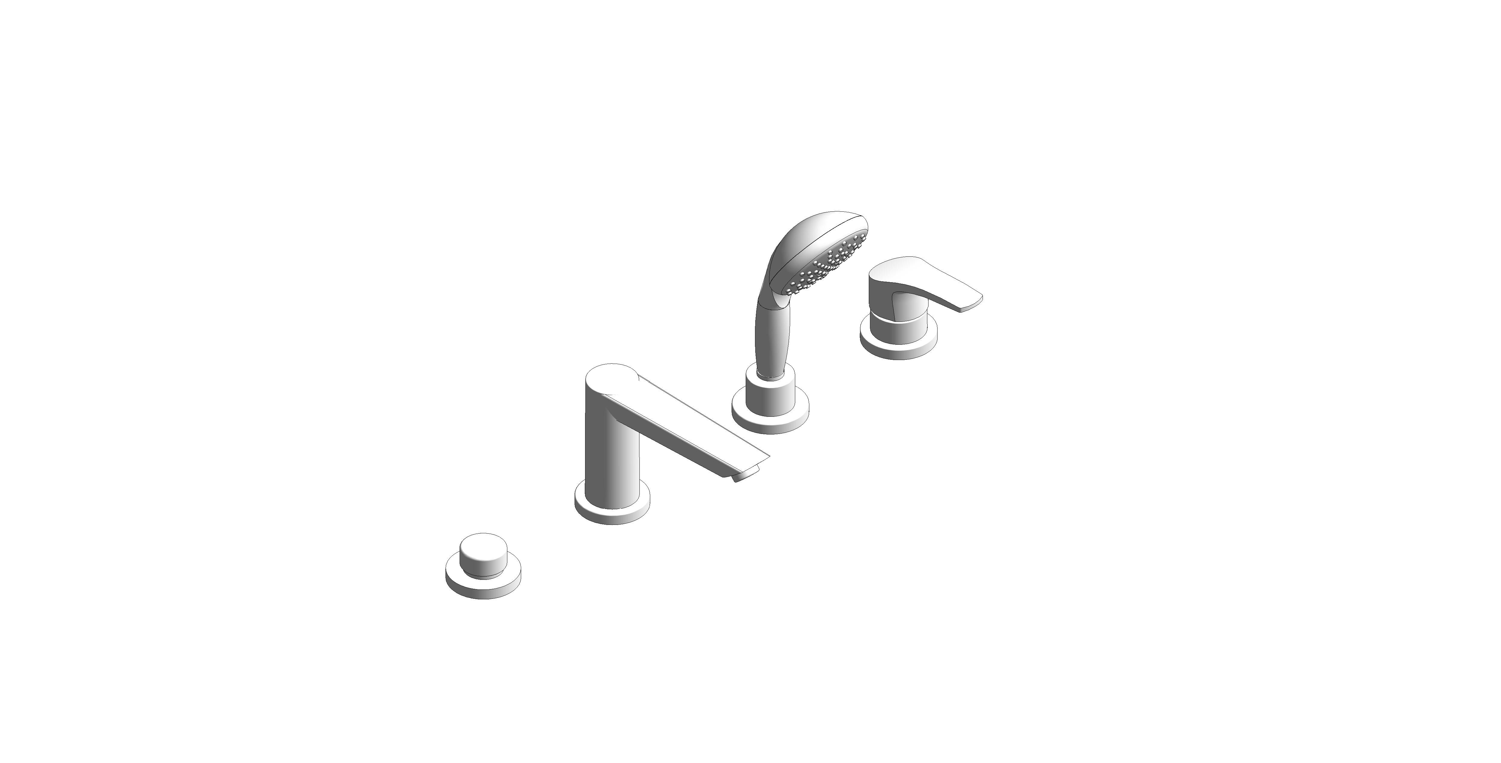 Product: Grohe - Eurosmart - 4-Hole Roman Tub Faucet - 25245003