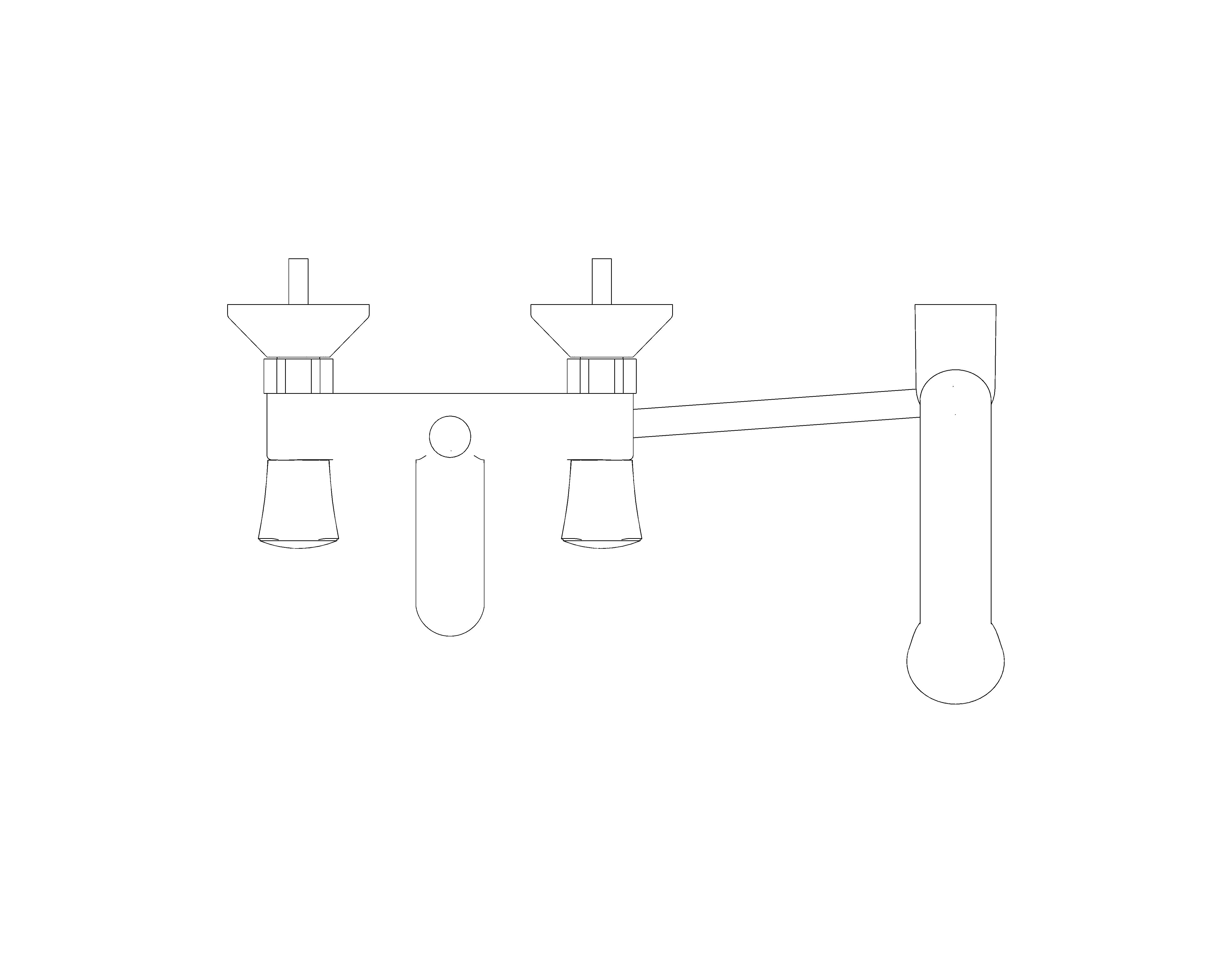 bimstore plan image of the Grohe Costa L - Bath / shower mixer 1/2″ - 25460001