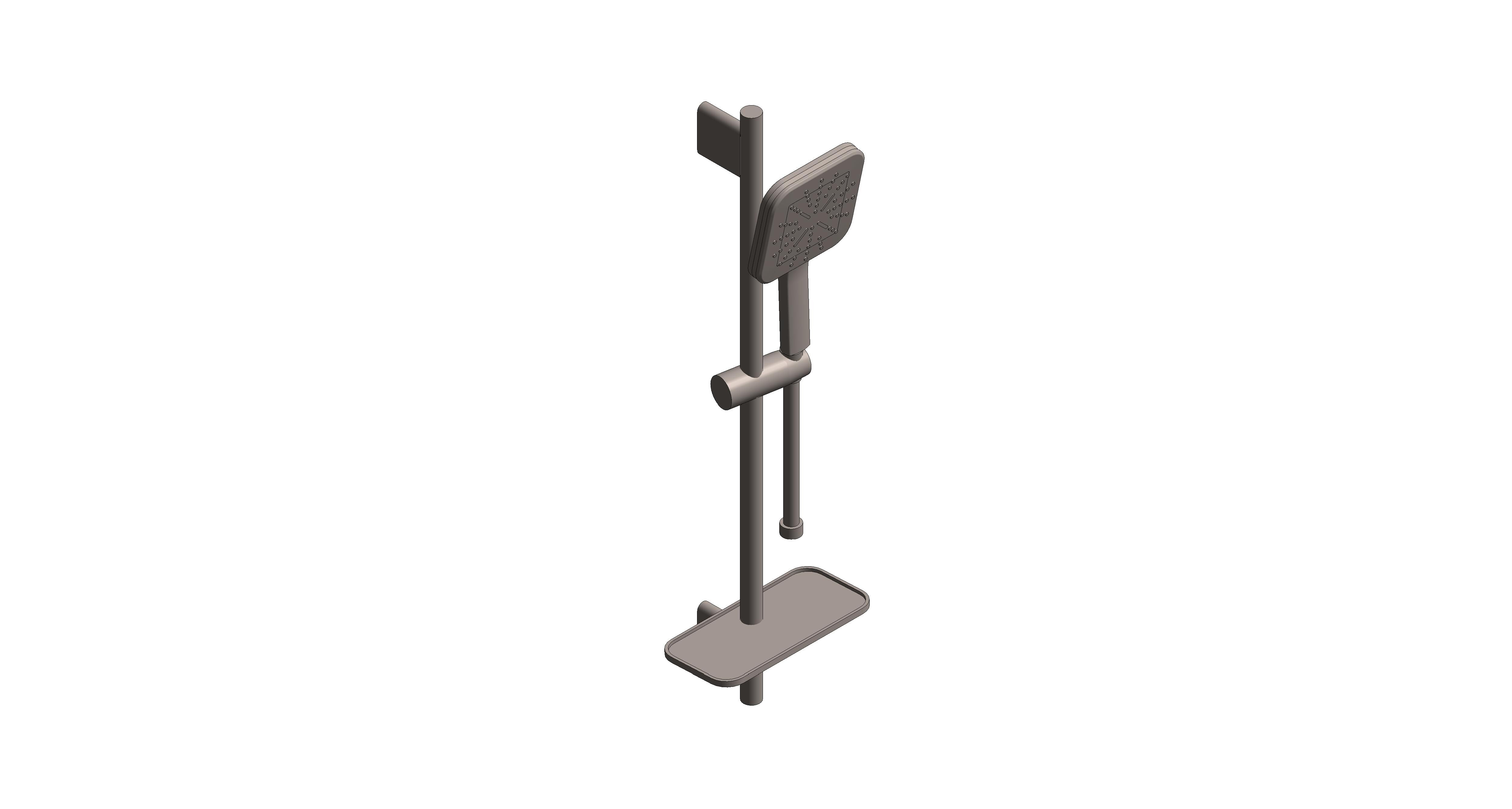 Product: RAINSHOWER SMARTACTIVE 130 Cube Shower Rail Set 3 Sprays (26584ALC)