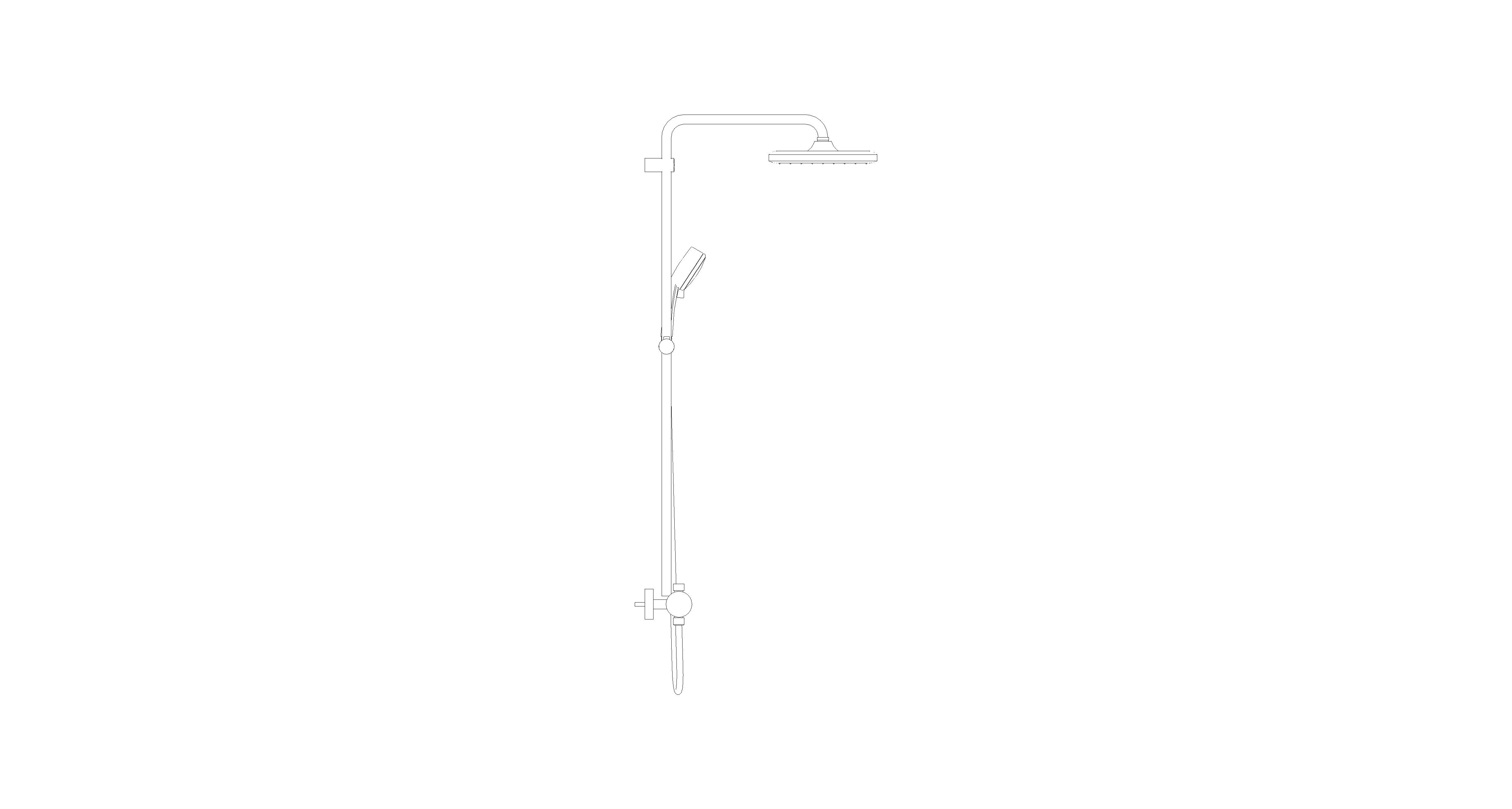 Product: TEMPESTA COSMOPOLITAN SYSTEM 250 Cube Shower System With Thermostat For Wall Mounting (26689GL0)
