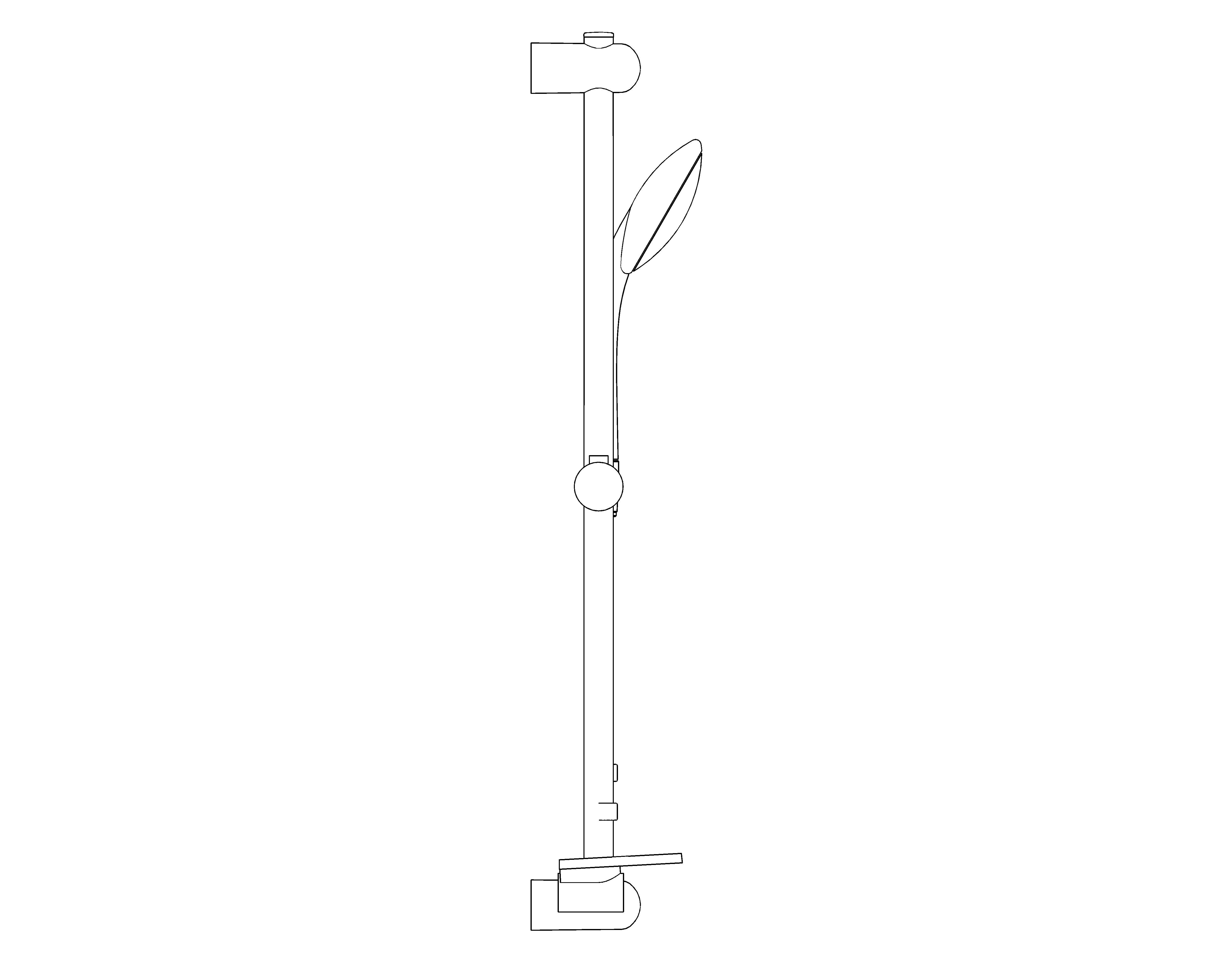 bimstore side image of the Grohe Euphoria 110 Champagne - Shower rail set 3 sprays - 27232001