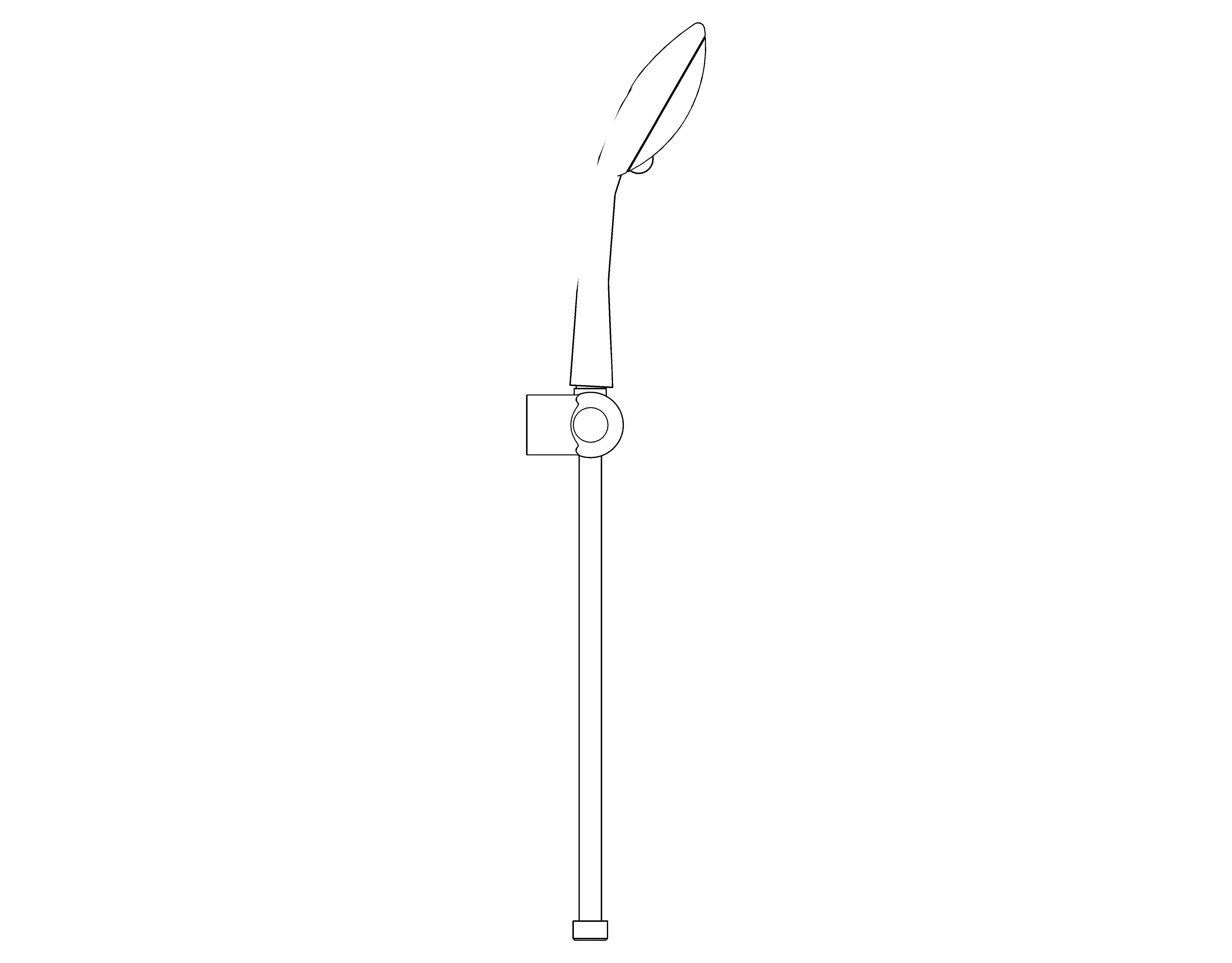 bimstore side image of the Grohe Euphoria 110 Champagne - Wall holder set 3 sprays - 27355000
