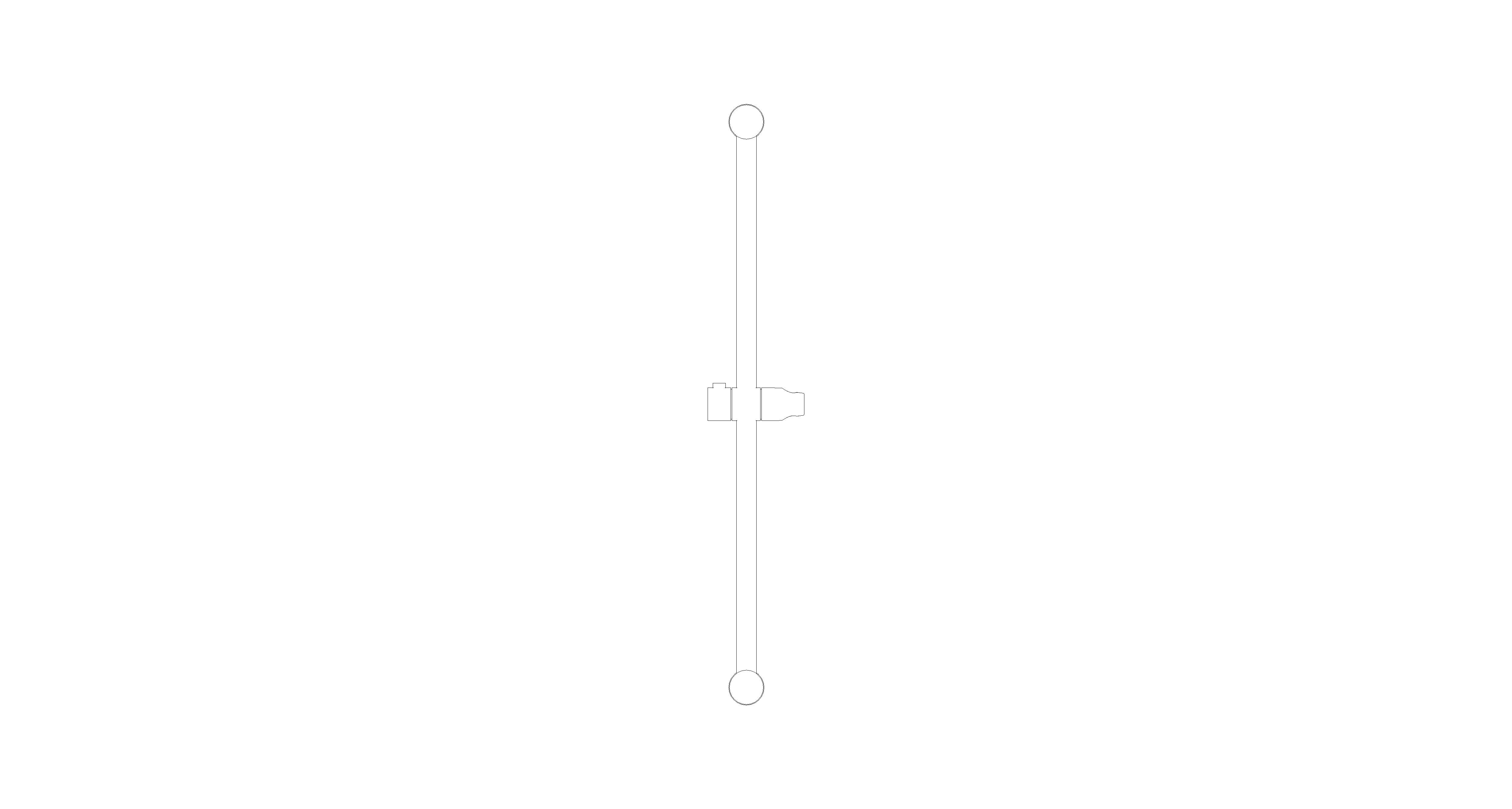 Product: TEMPESTA COSMOPOLITAN Shower Rail, 600 MM (27521GL0)