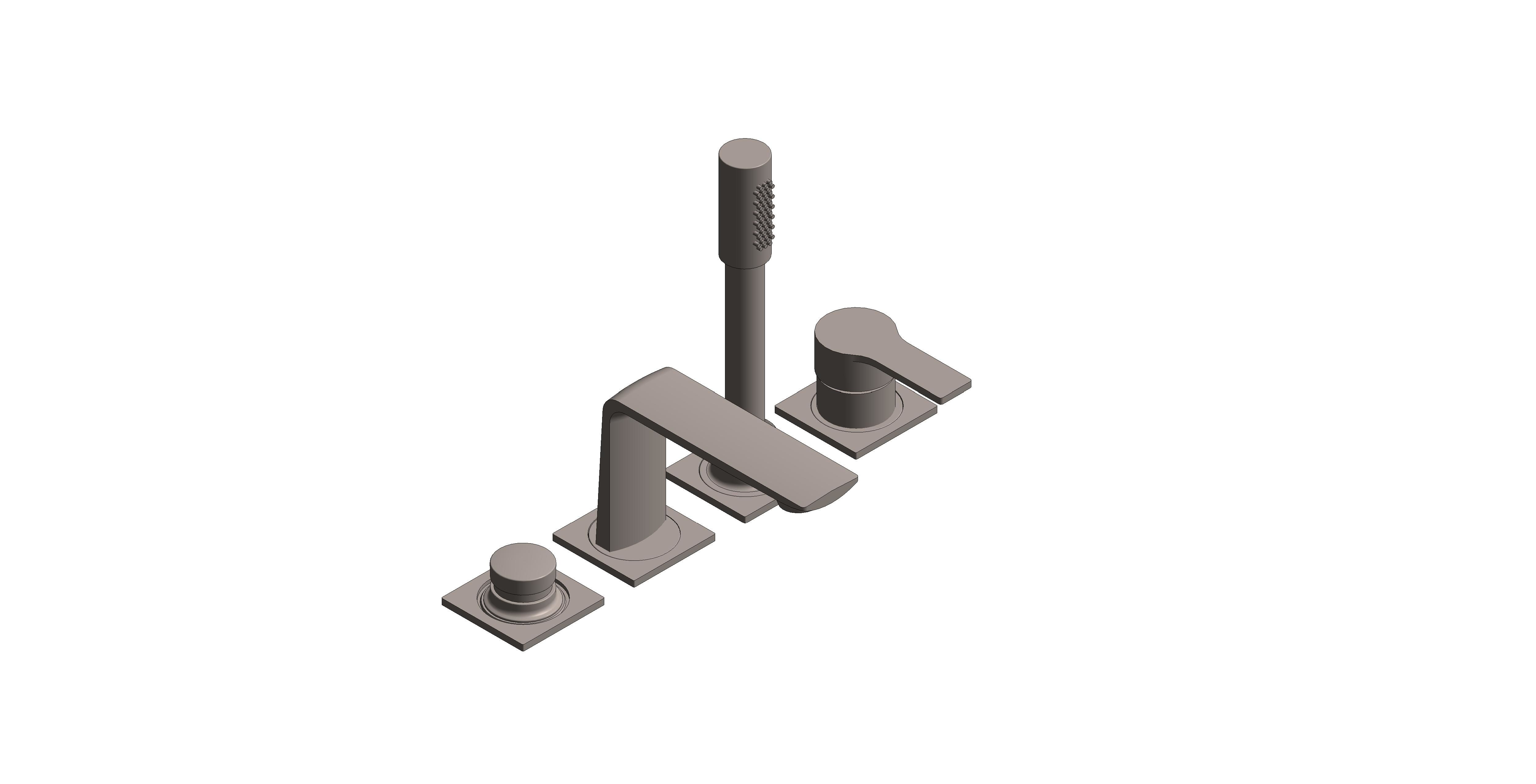 Product: ALLURE 4-hole single-lever bath combination (19316MG1)