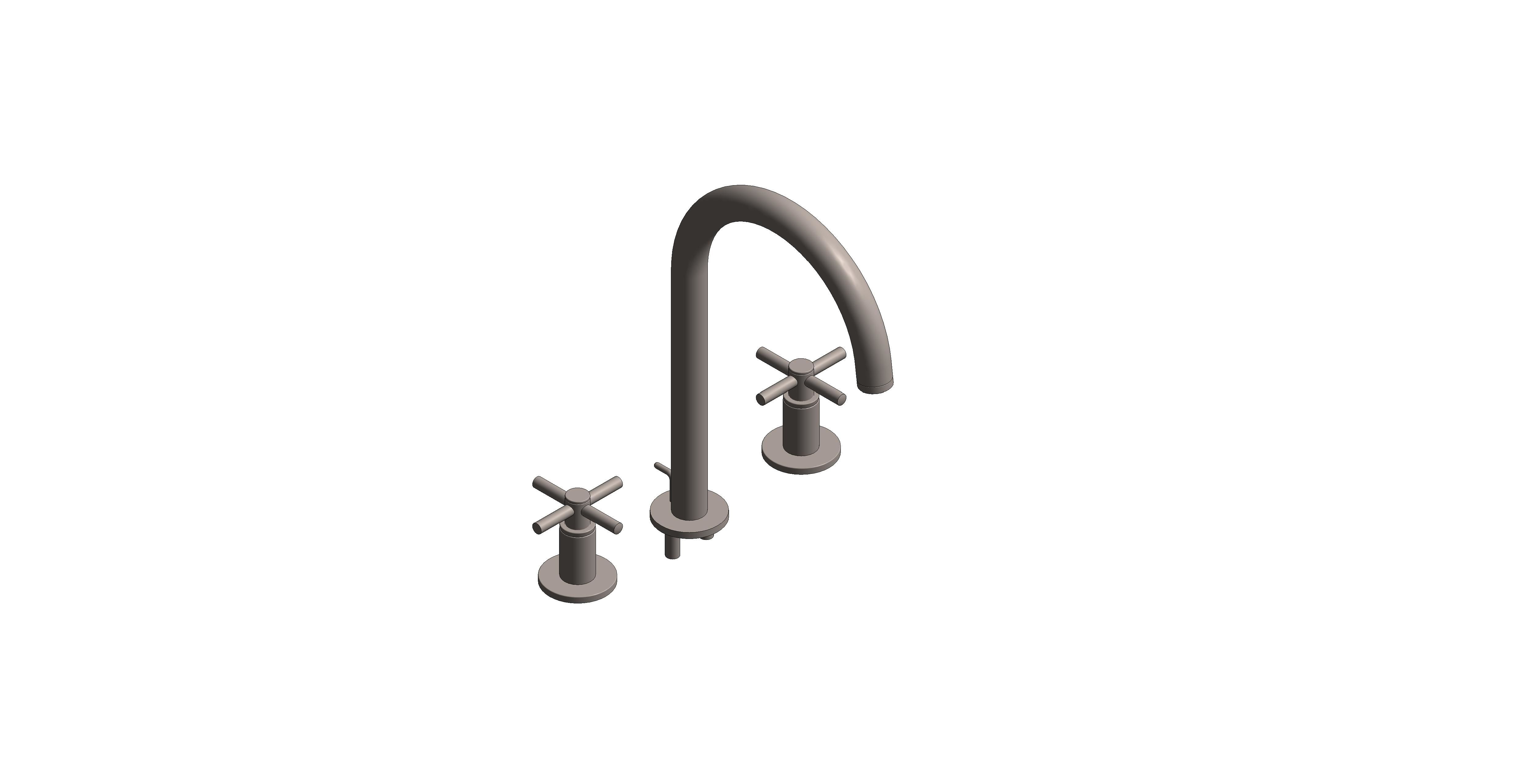 Product: ATRIO Three-hole basin mixer 1/2″ L-Size (20643MG0)
