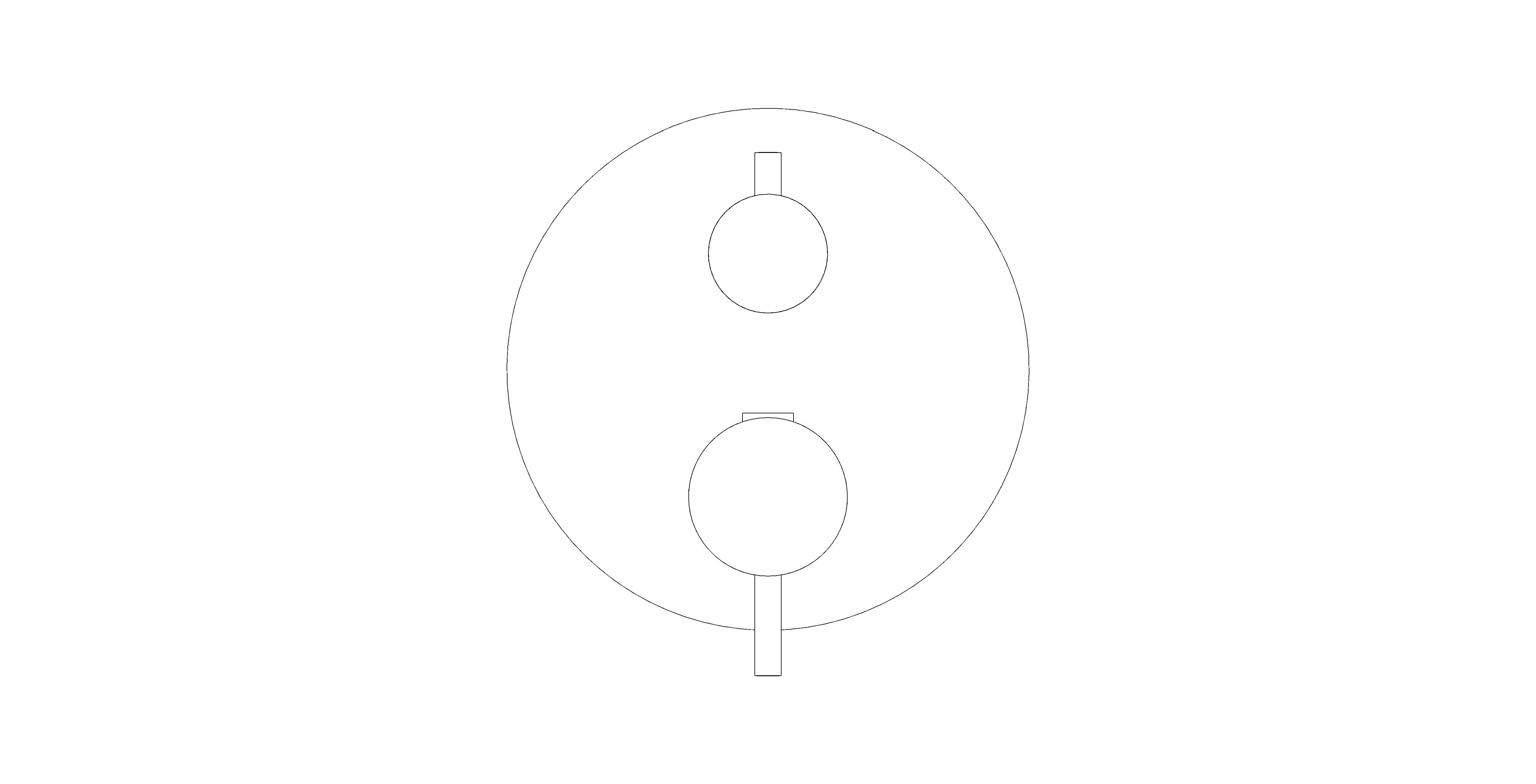 Product: ATRIO Thermostatic bath tub mixer for 2 outlets with integrated shut off/diverter valve (24359KF0)