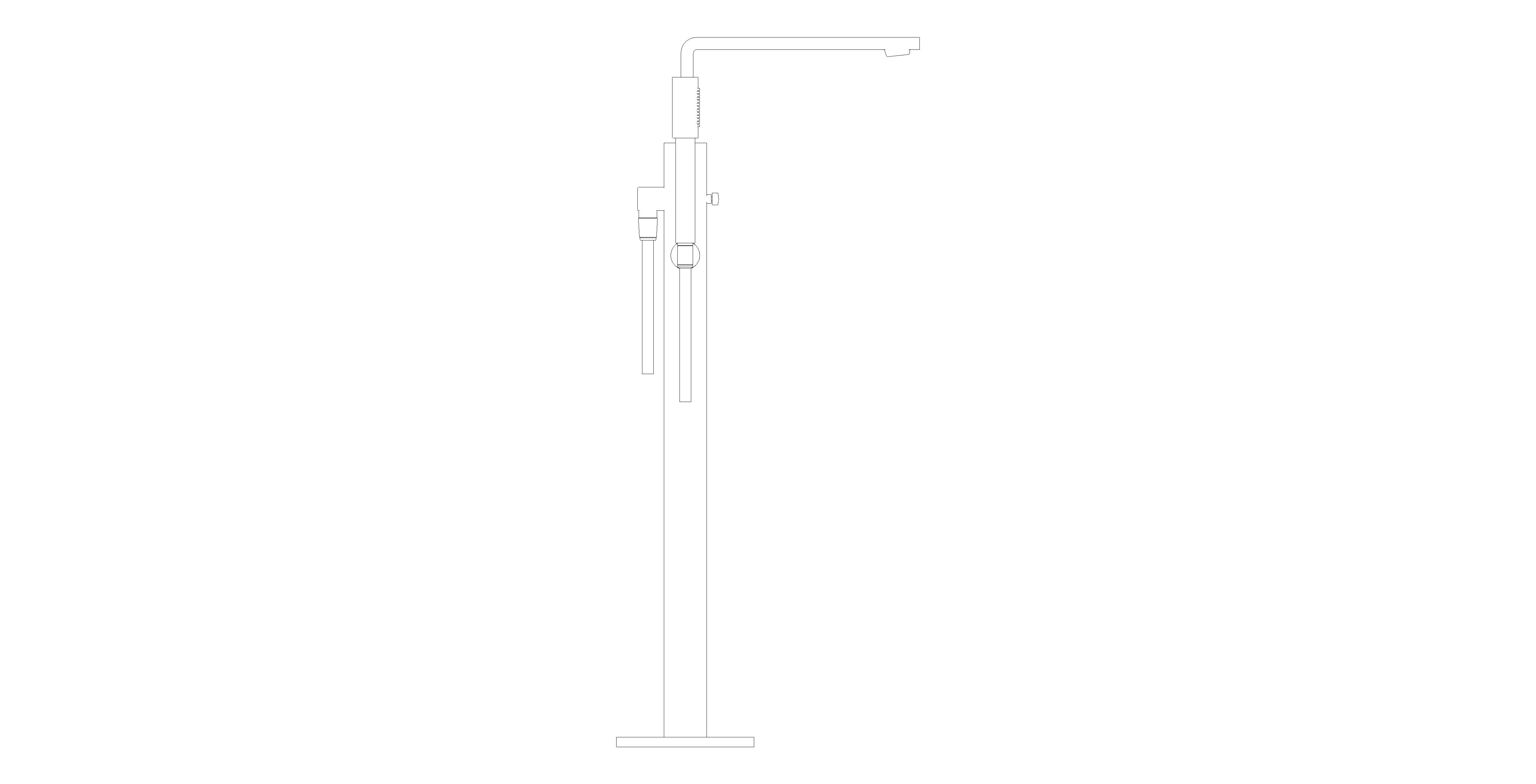 Product: Single-Lever Bath Mixer 1/2" Floor Mounted (25222KF1)