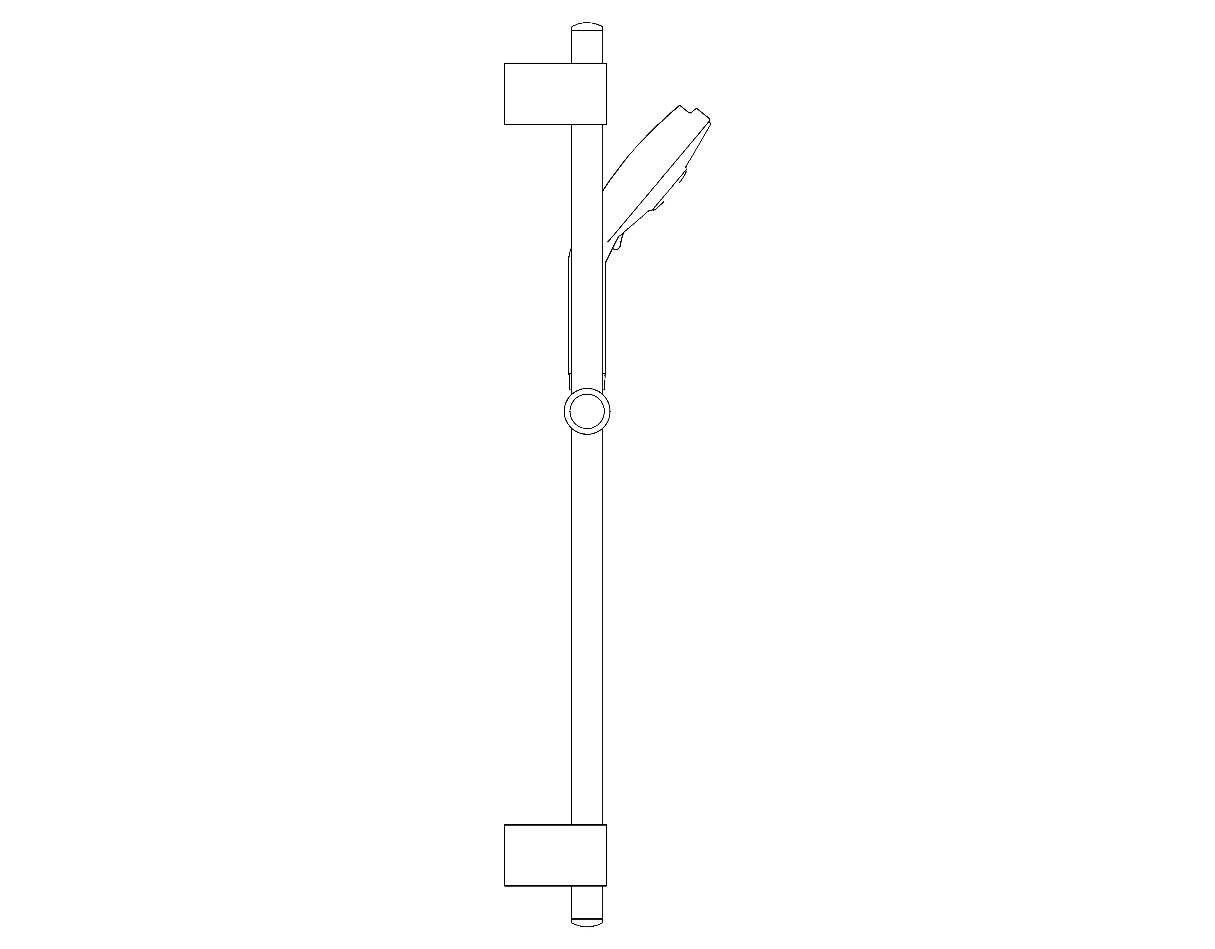 bimstore side image of the Grohe Rainshower Cosmopolitan 130 - Shower rail set 3 sprays - 28757001