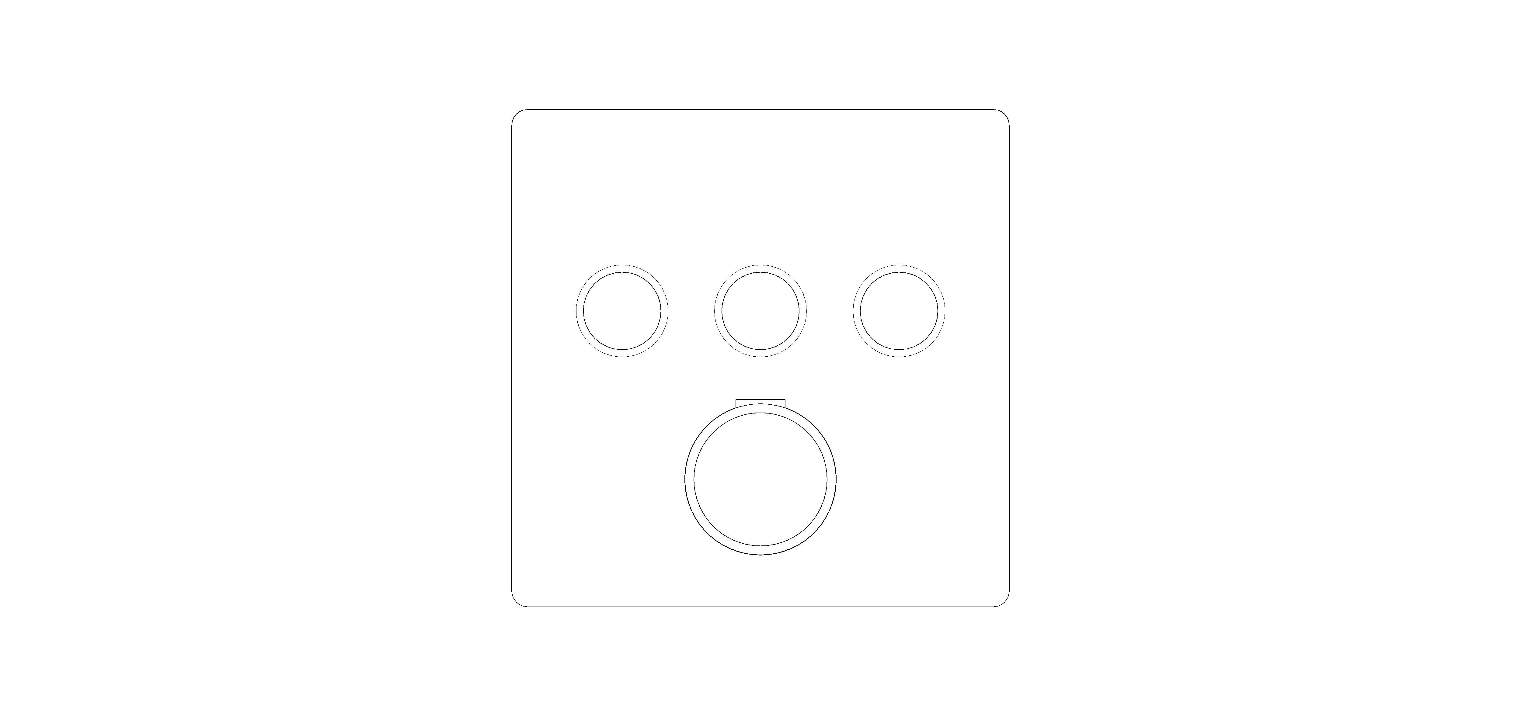 Product: GROHTHERM SmartControl Thermostat for concealed installation with 3 valves (29126DA0)